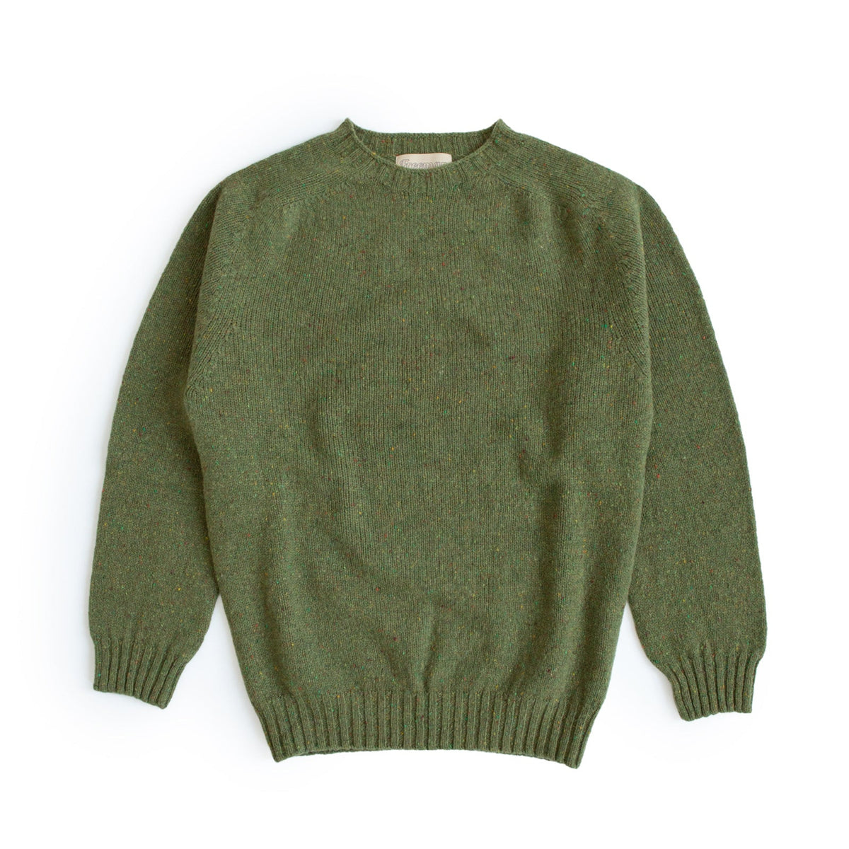 Tweed Wool Sweater - Lichen
