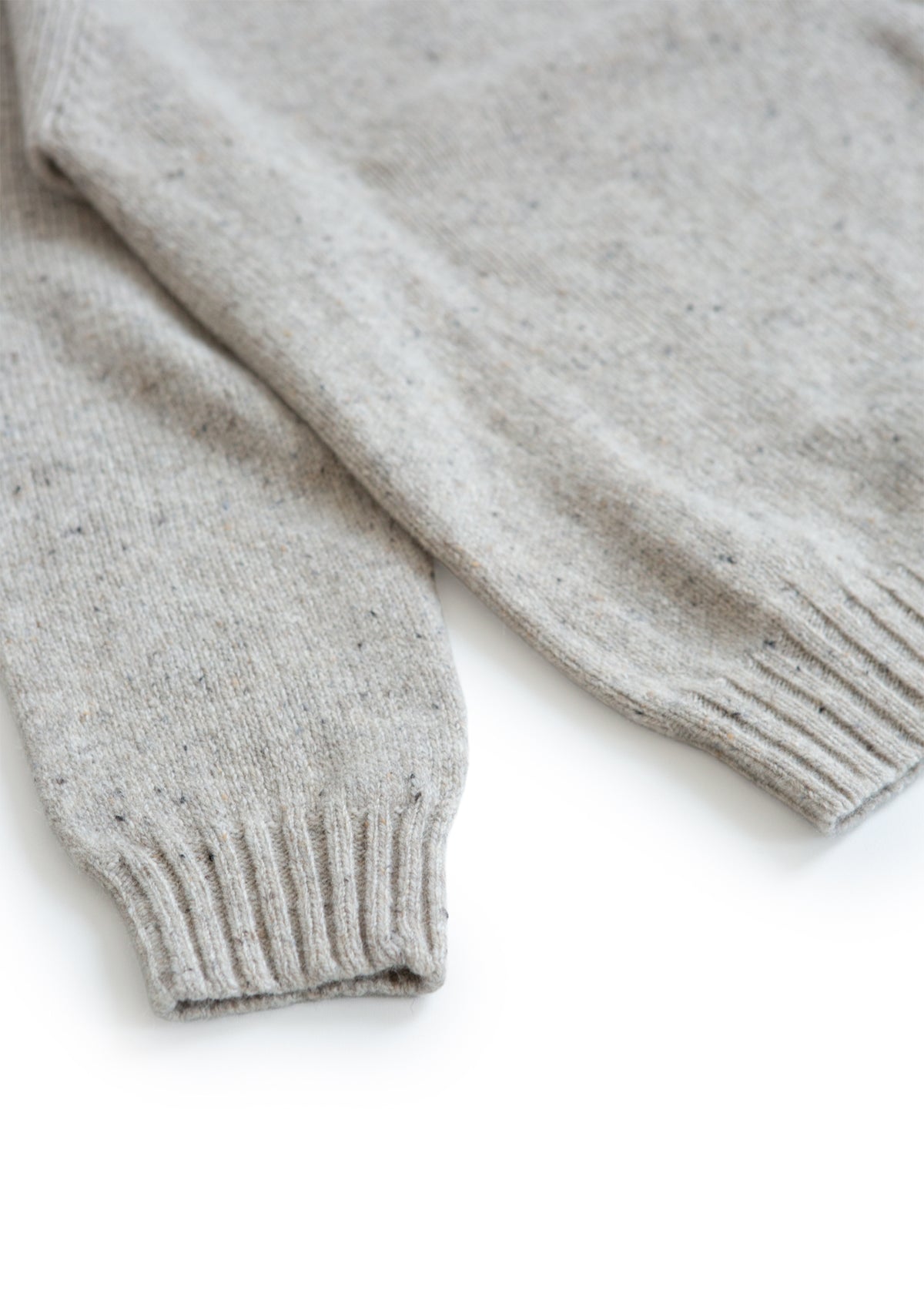 Tweed Wool Sweater - Oat
