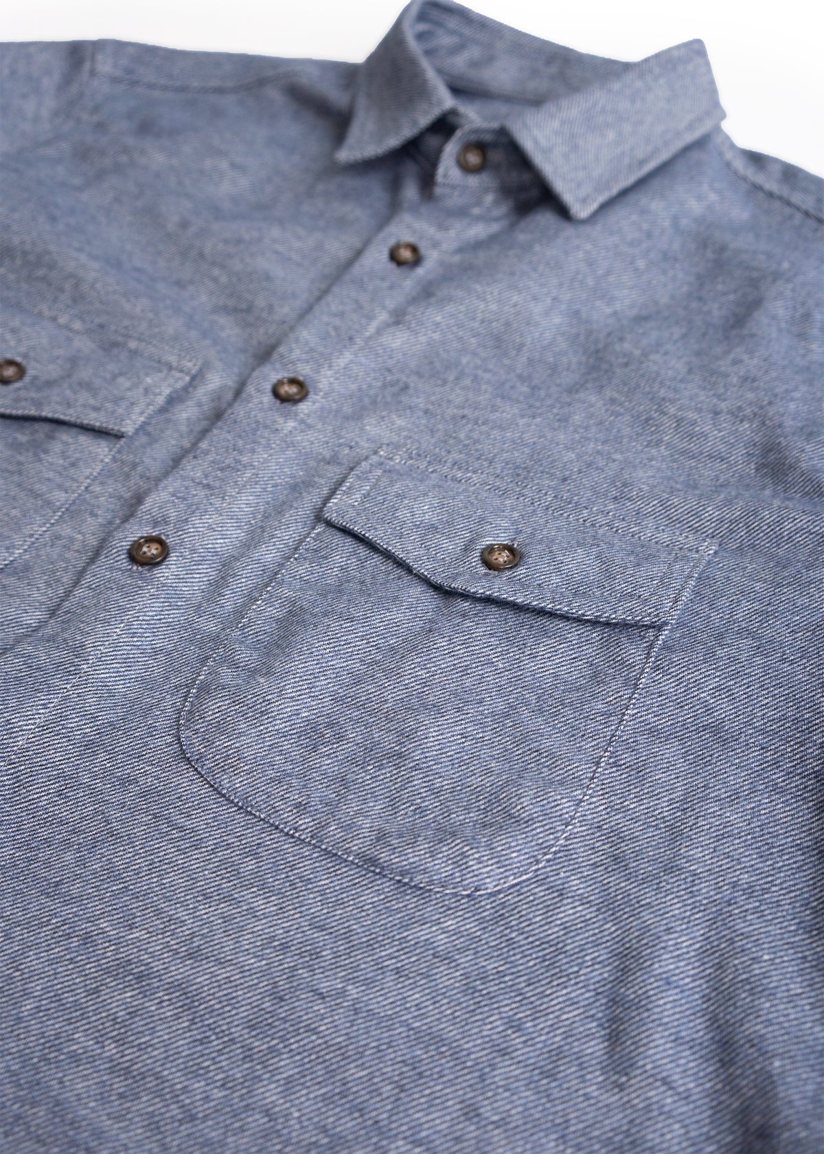 Cascadia Flannel - Sound Blue Twill