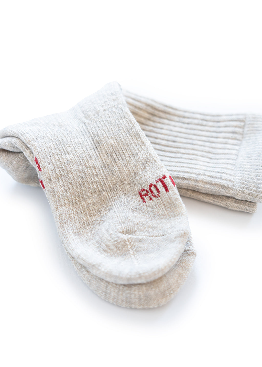 Double Face Mini Crew Socks - Gray