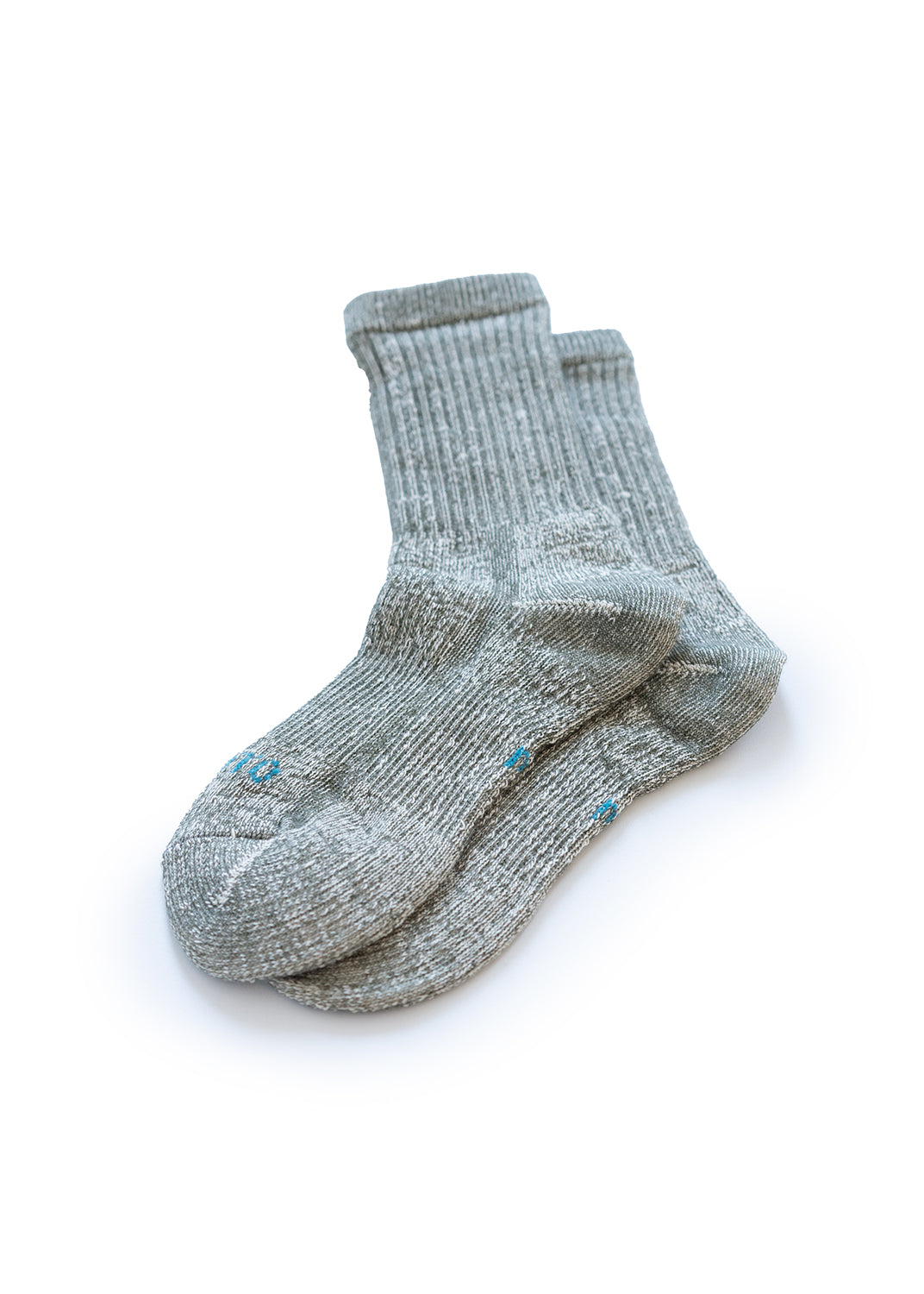 Double Face Mini Crew Socks - Olive