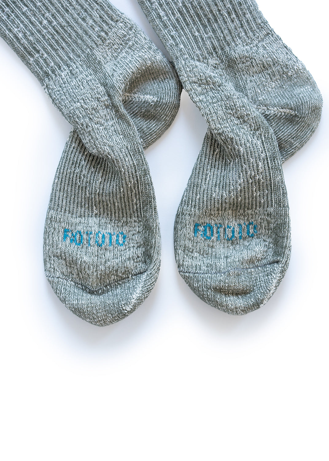 Double Face Mini Crew Socks - Olive