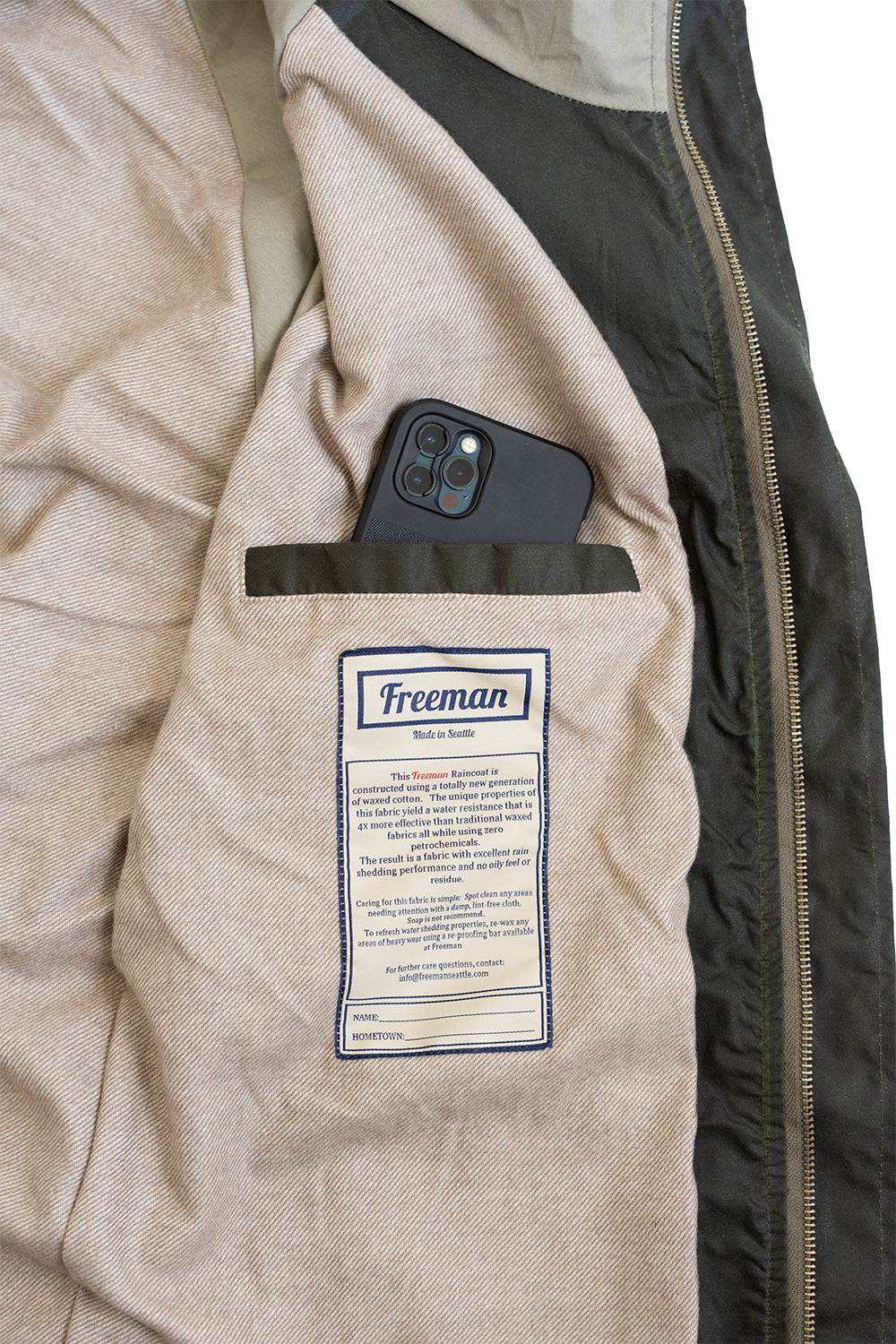 The Freeman – Waxed Cotton - Peat