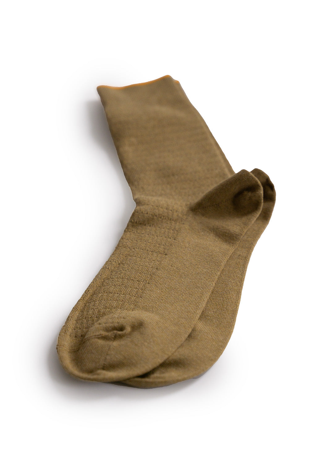 Cotton Thermal Crew Socks - Khaki