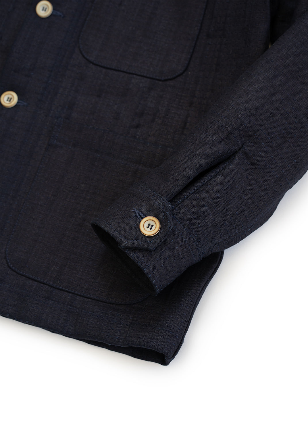 Sashiko Studio Coat - Indigo
