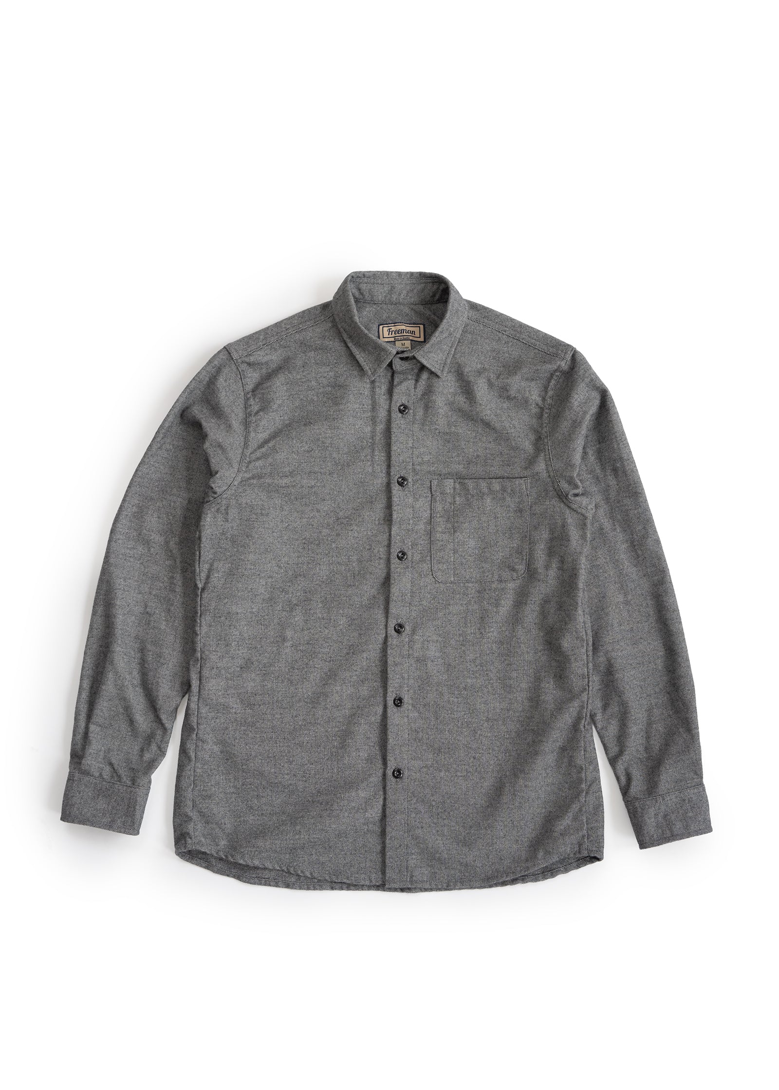 Weathervane Flannel – Black Melange