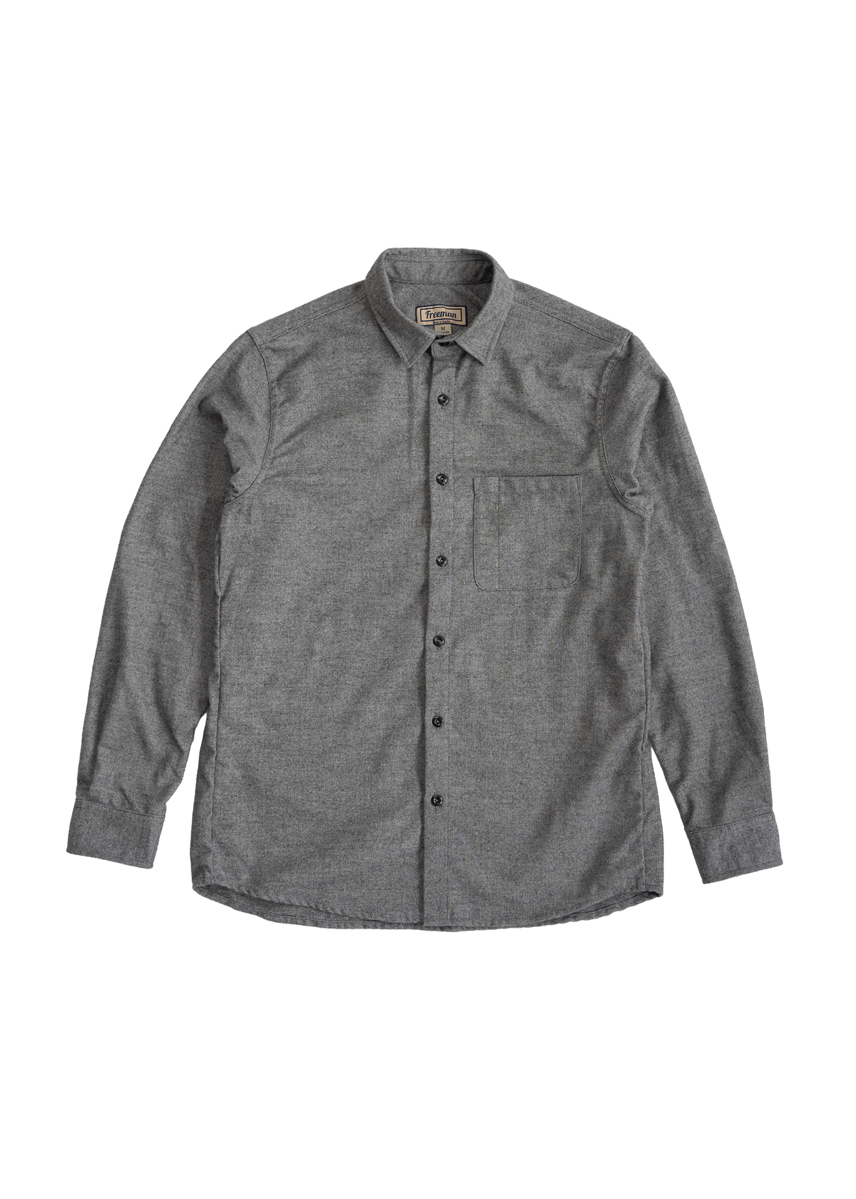 Weathervane Flannel – Black Melange