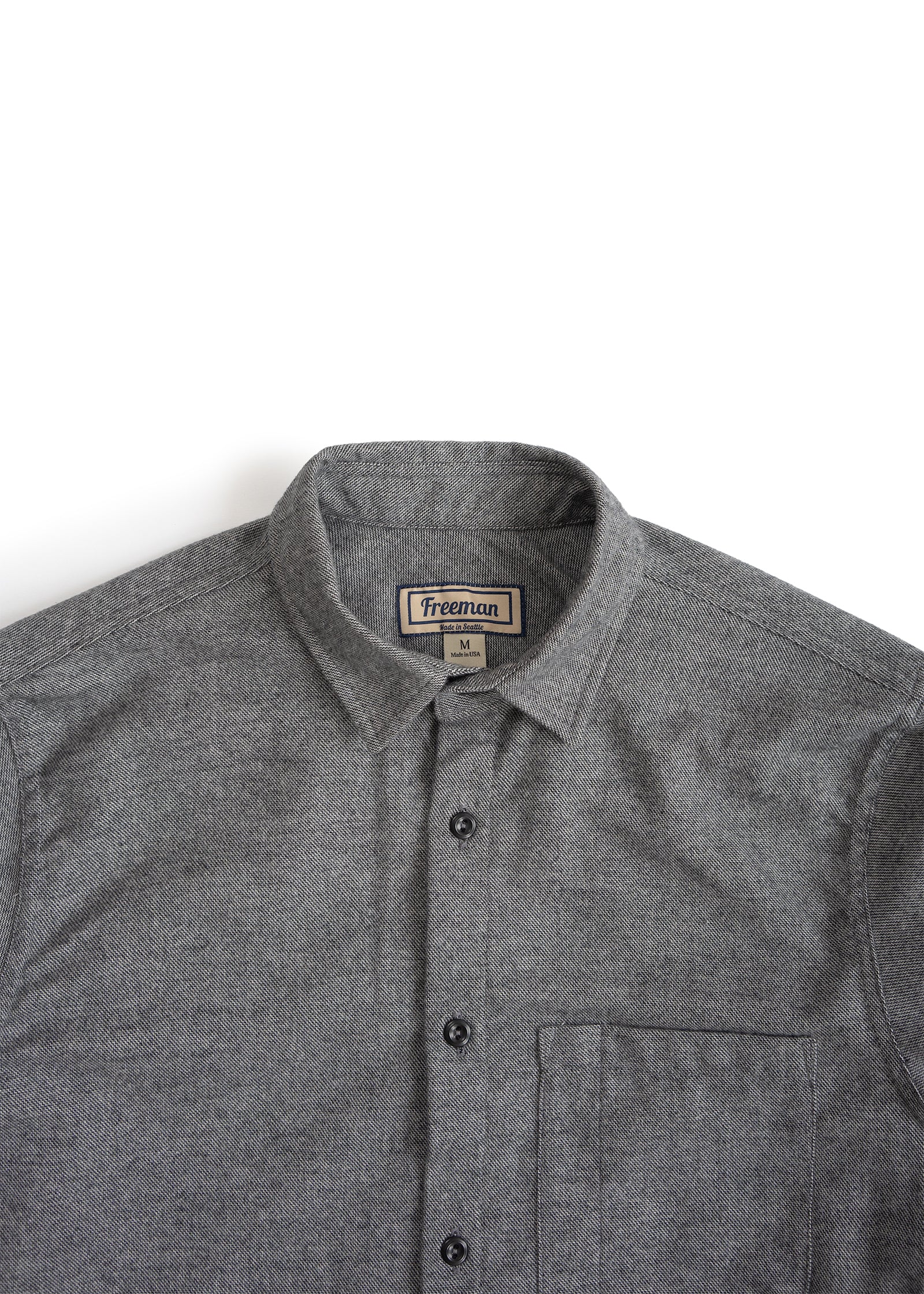 Weathervane Flannel – Black Melange