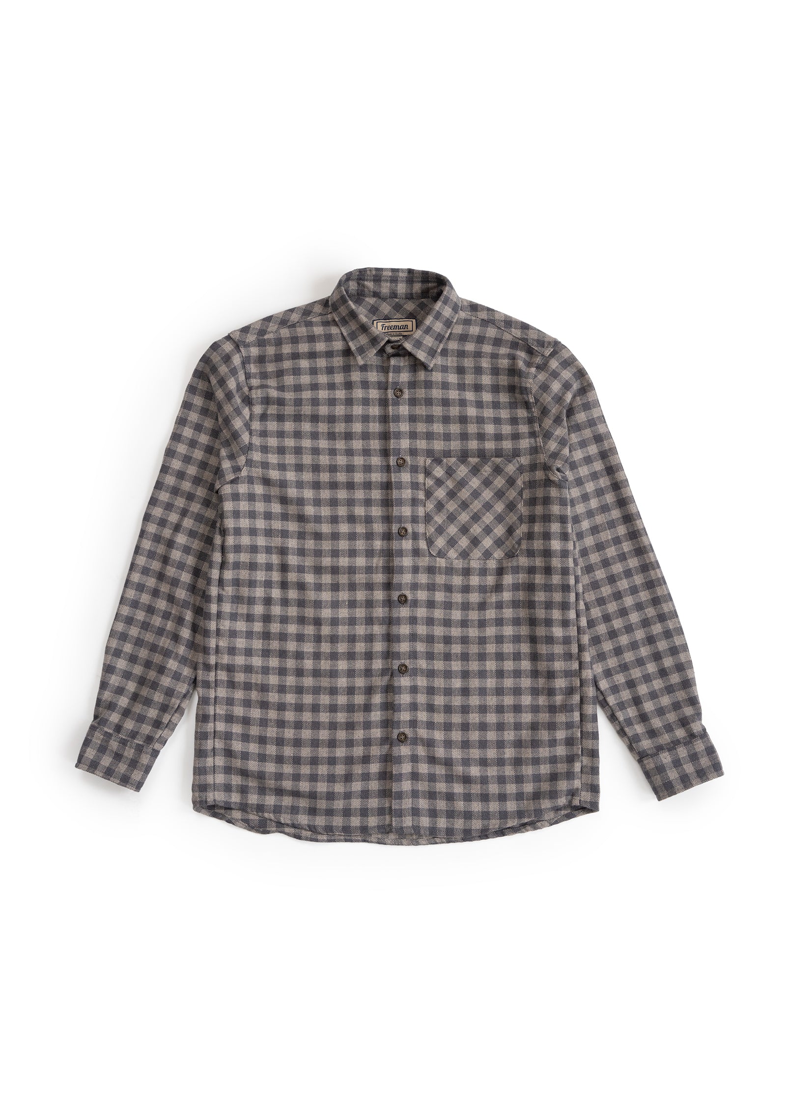 Weathervane Flannel – Slate Grey Check