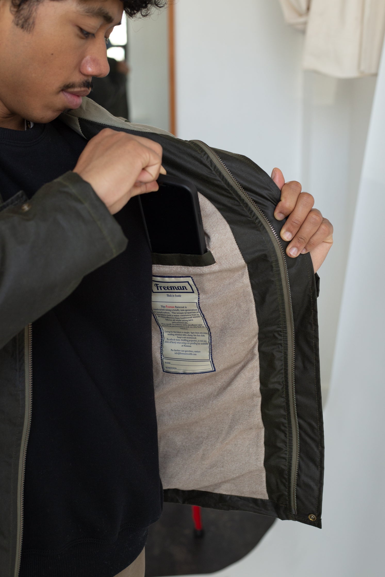 The Freeman – Waxed Cotton - Peat