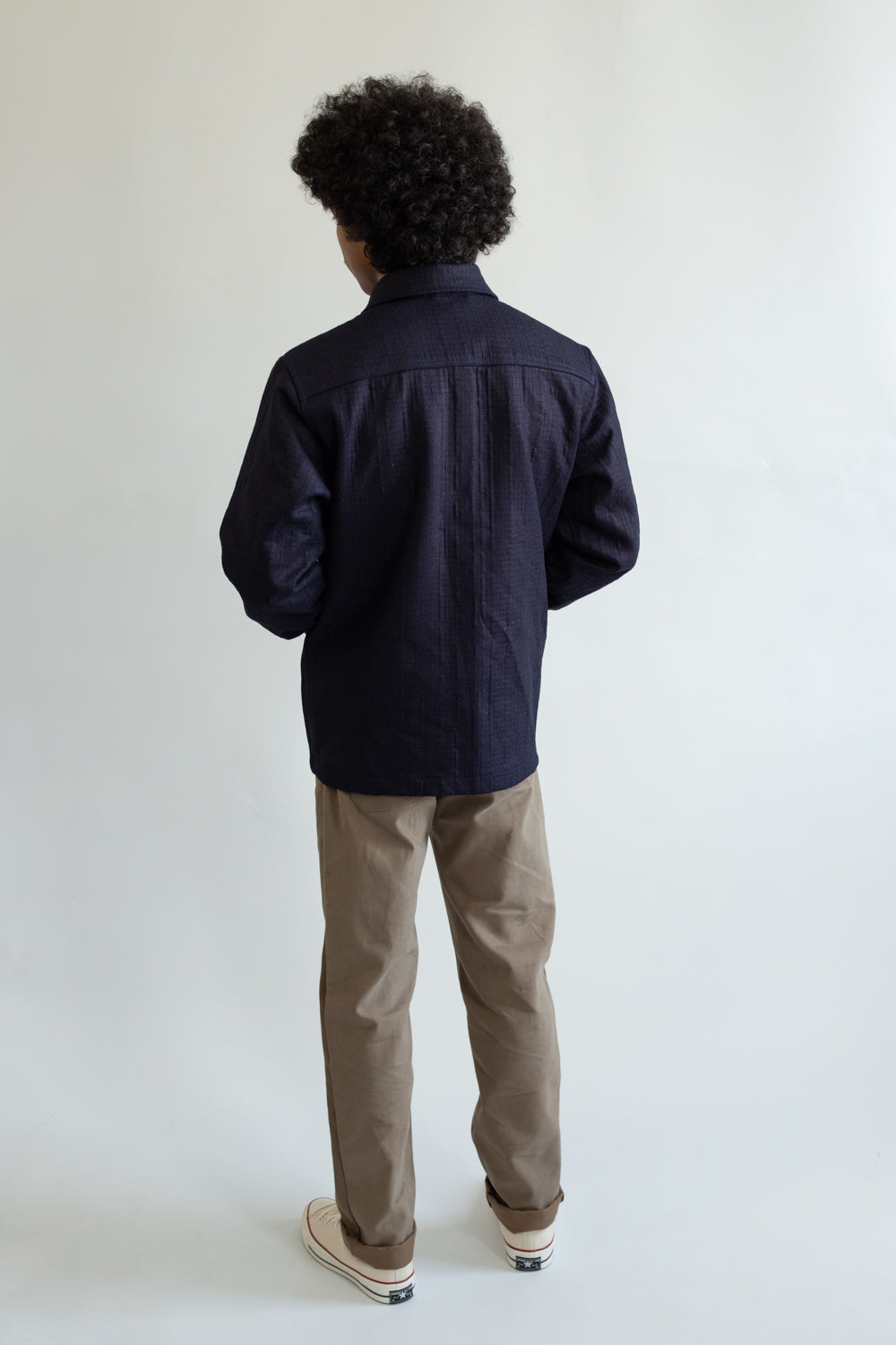Sashiko Studio Coat - Indigo