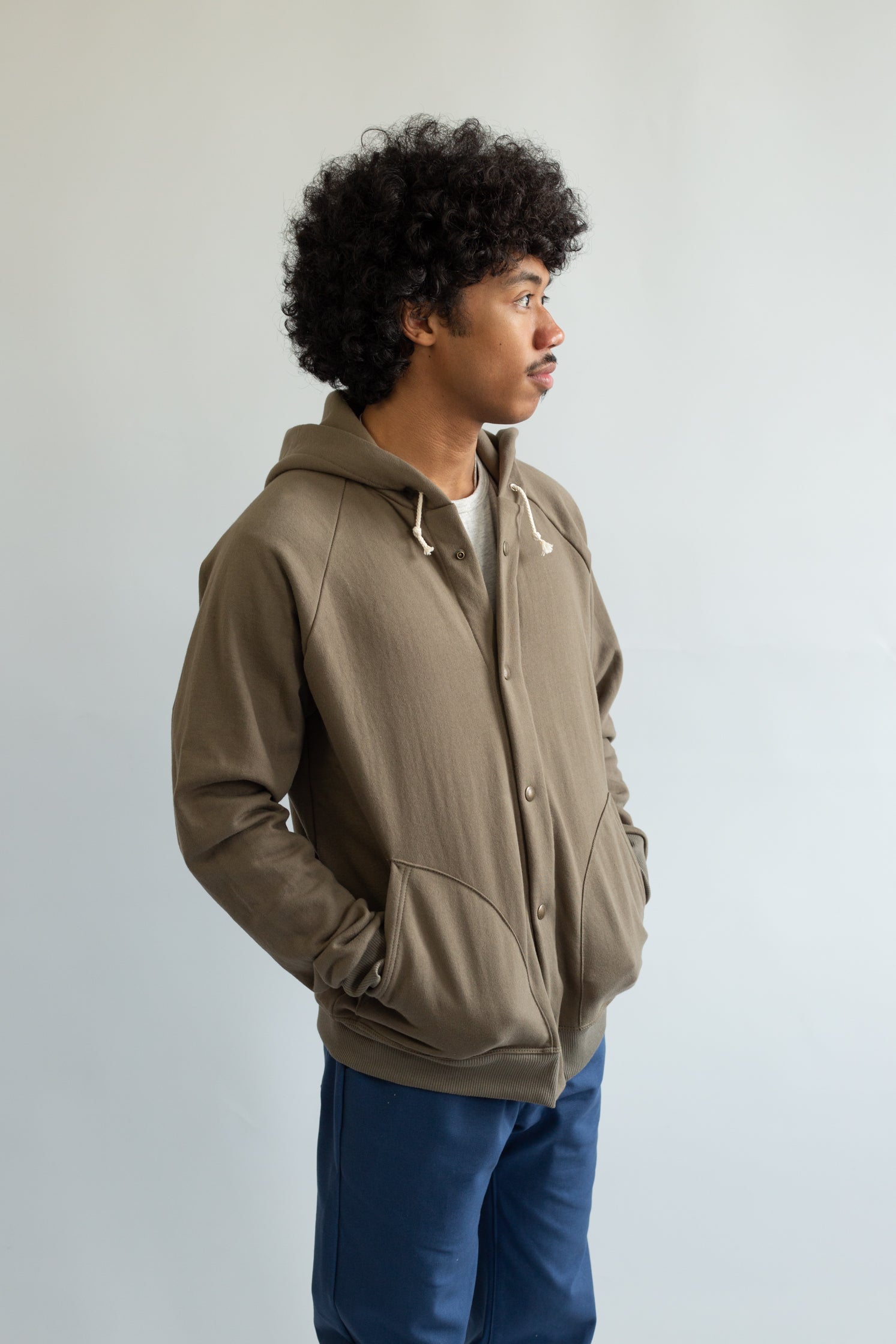 Snap Hoodie - Moss