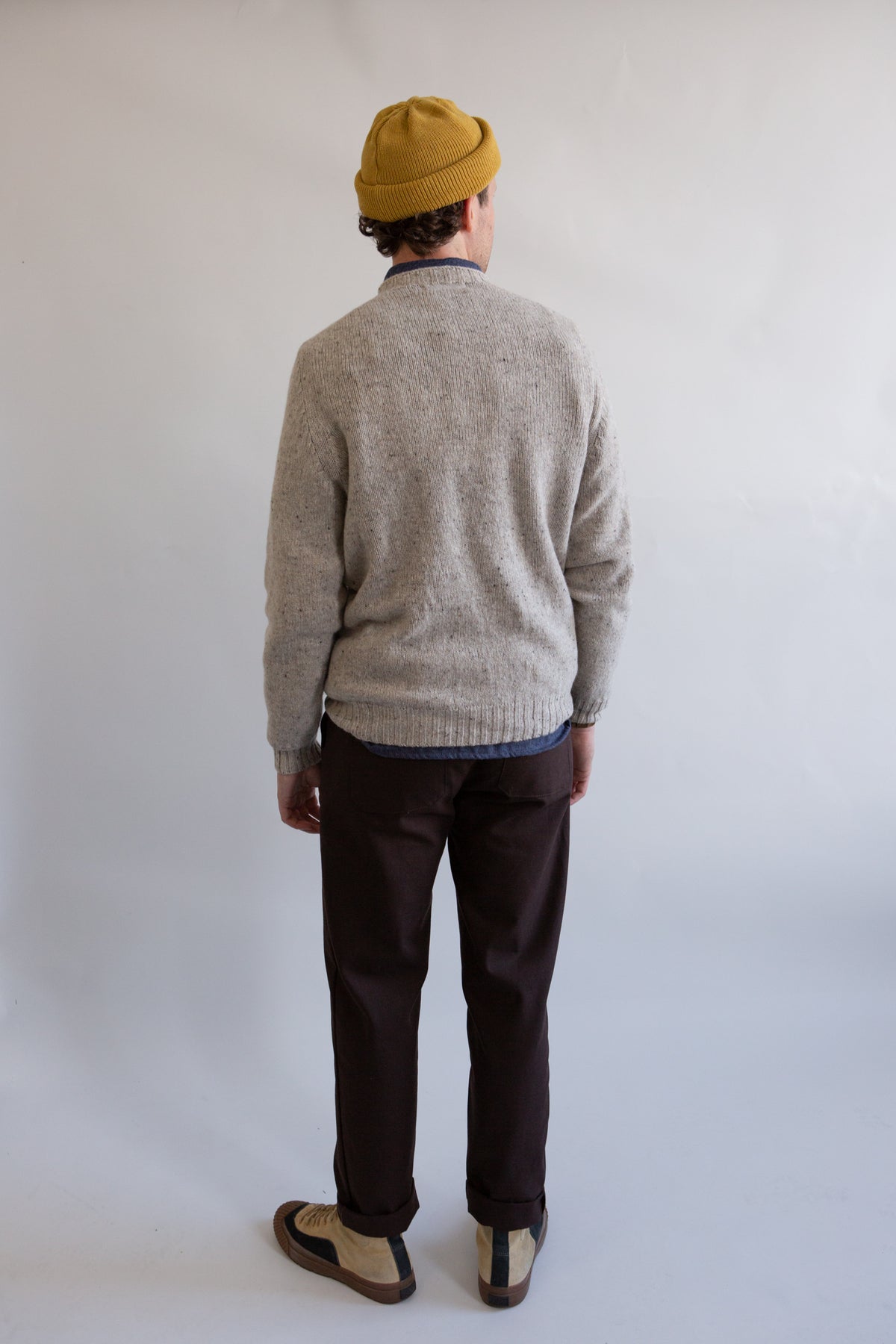Tweed Wool Sweater - Oat