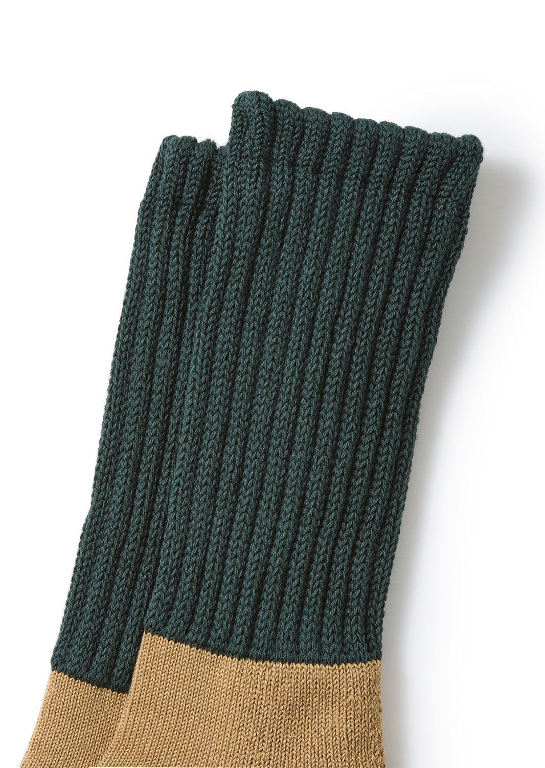 Multi Loose Pile Socks - Forest/Khaki/Tan