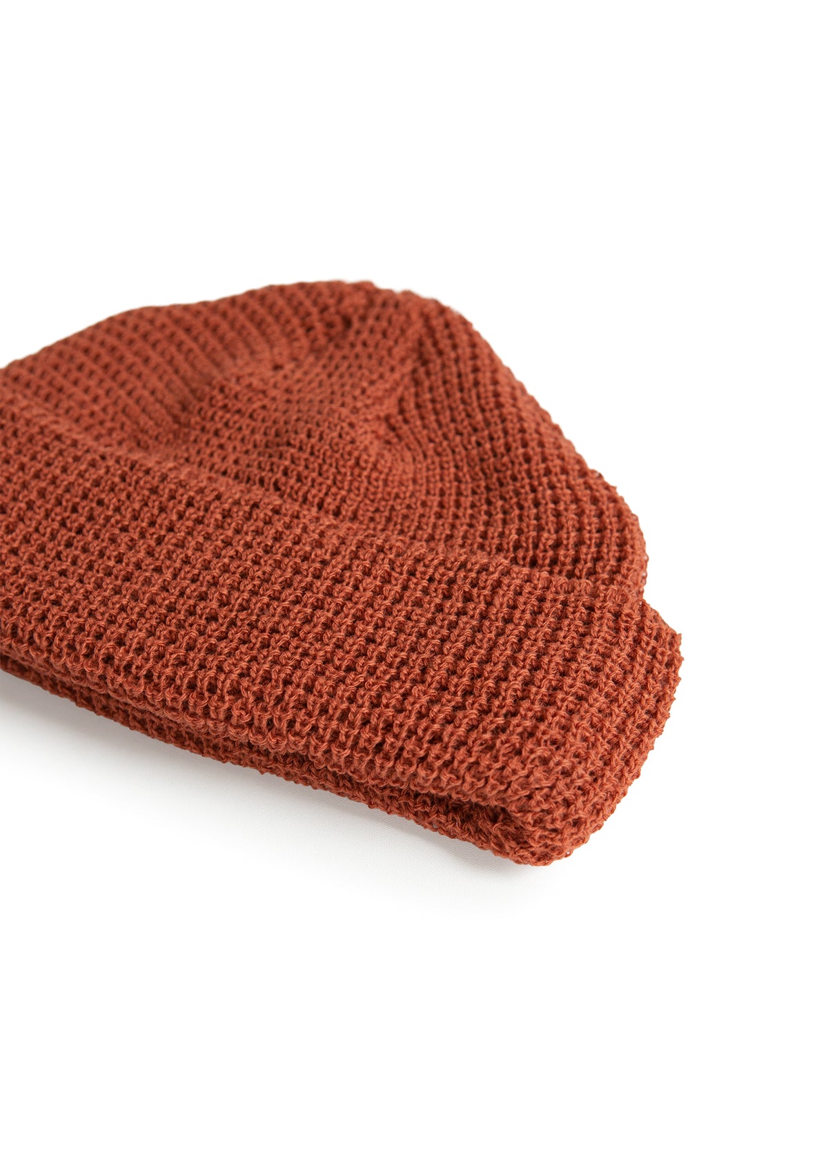 Waffle Watch Cap - Terracotta