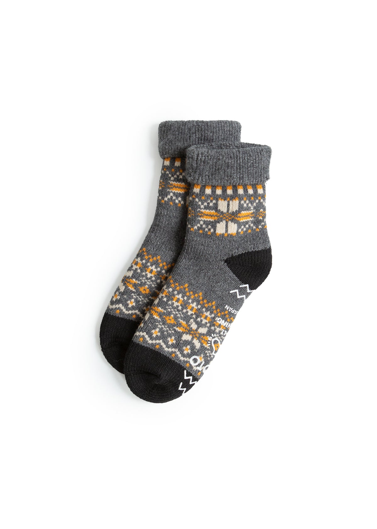 Comfy Room Socks "Snow Flake" - Dark Gray