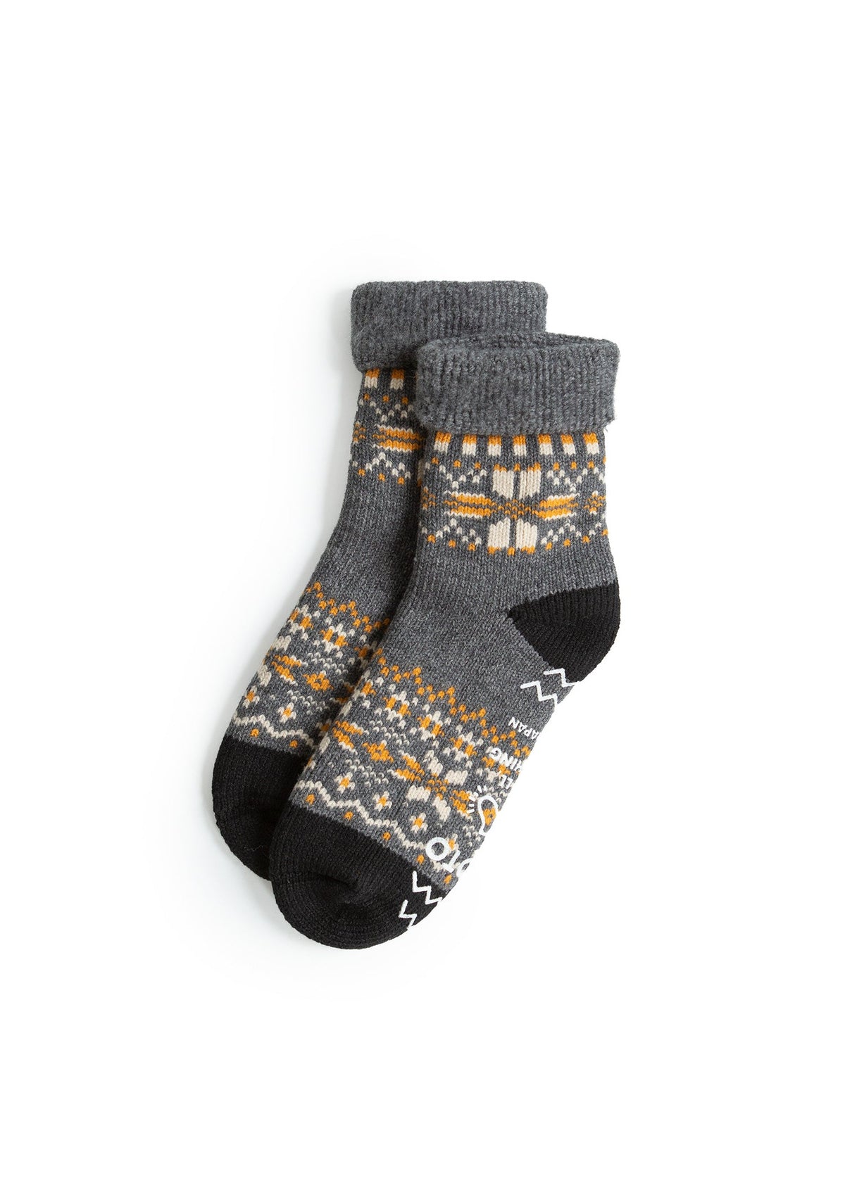 Comfy Room Socks "Snow Flake" - Dark Gray