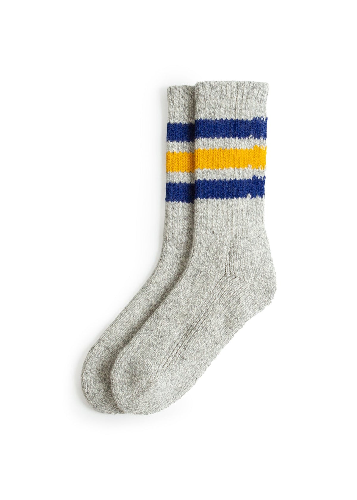 Old School Work Boot Socks - Blue/Yellow