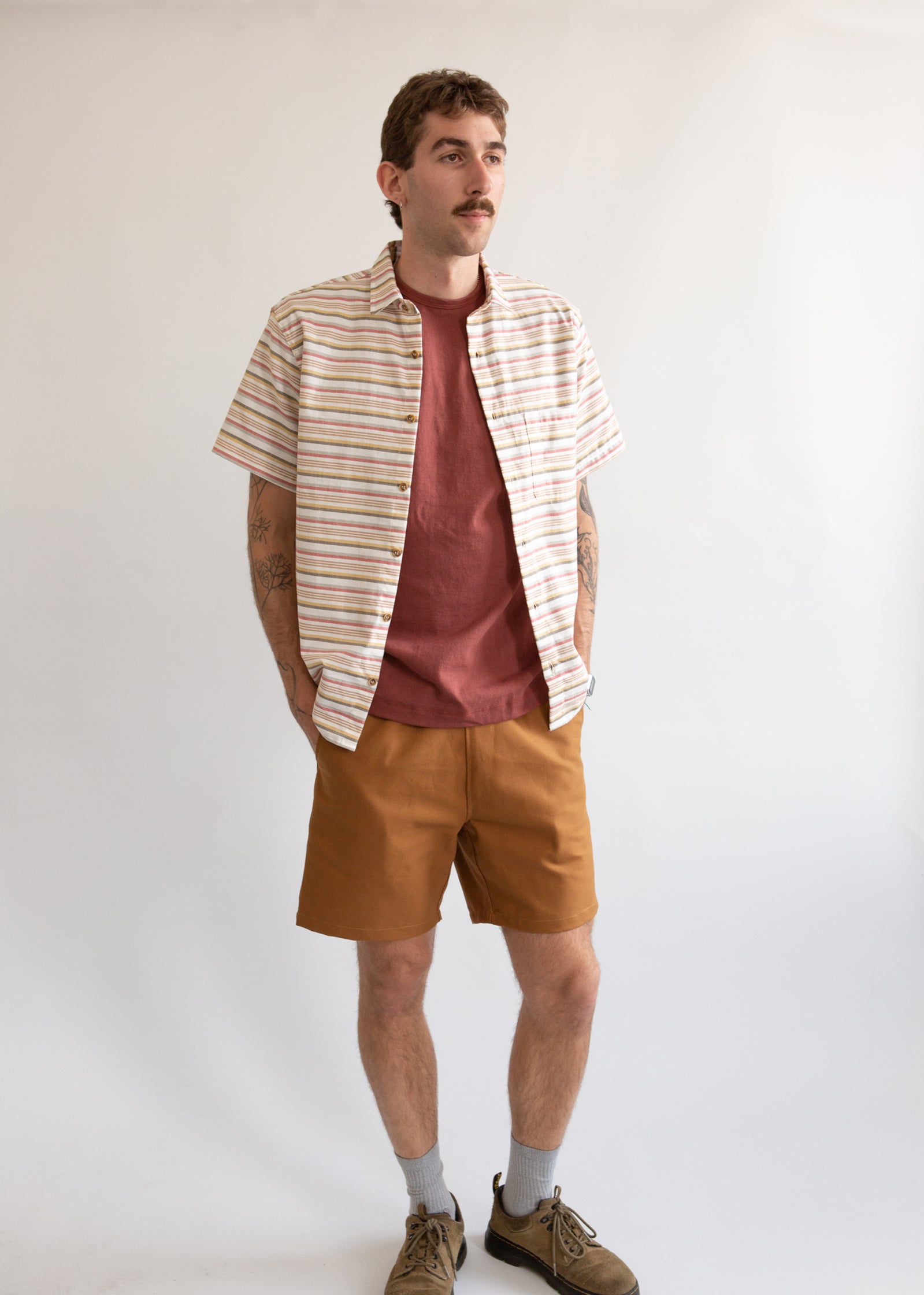 Short Sleeve Weathervane - Sunset Stripe