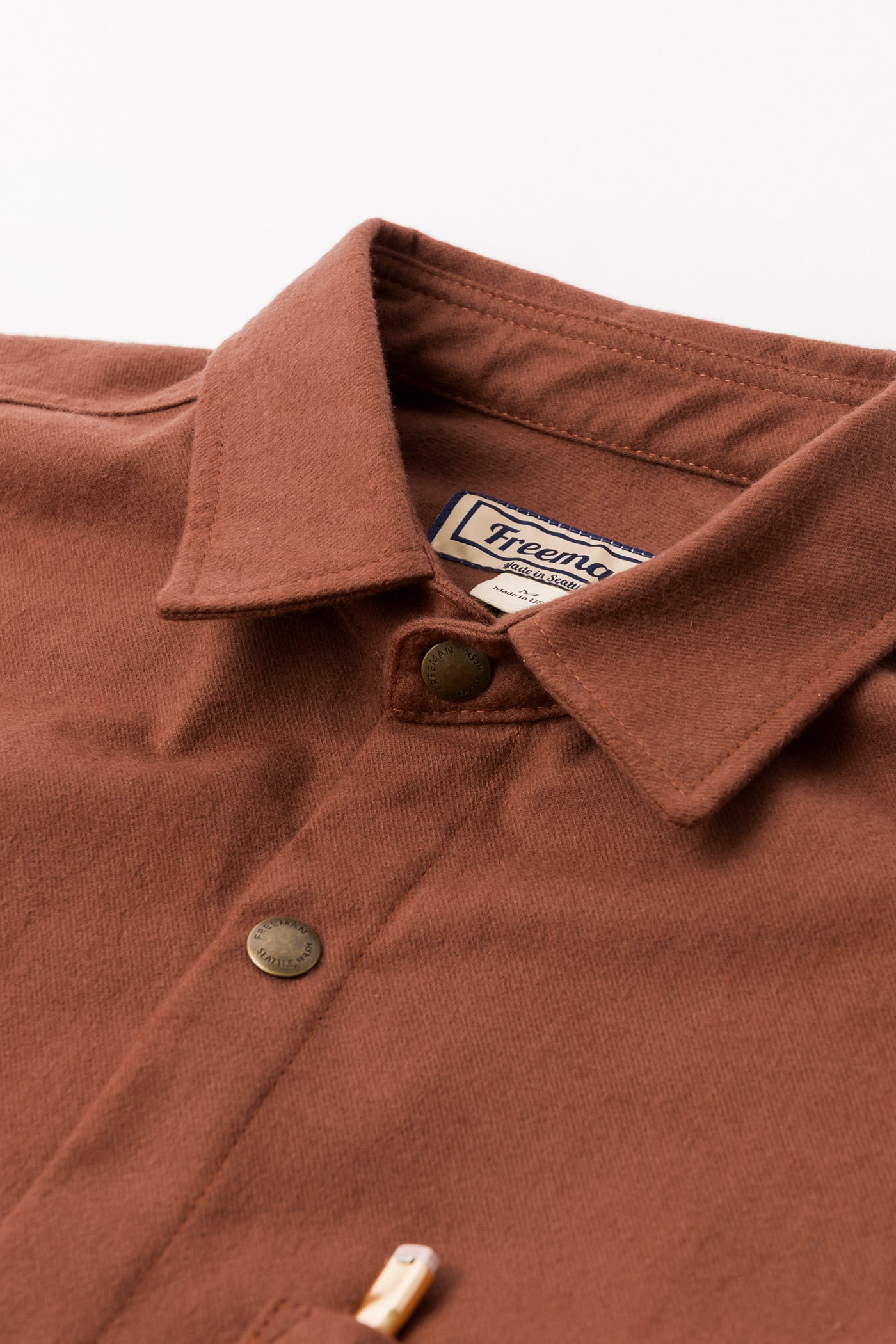 Heartwood Overshirt - Brick Flannel