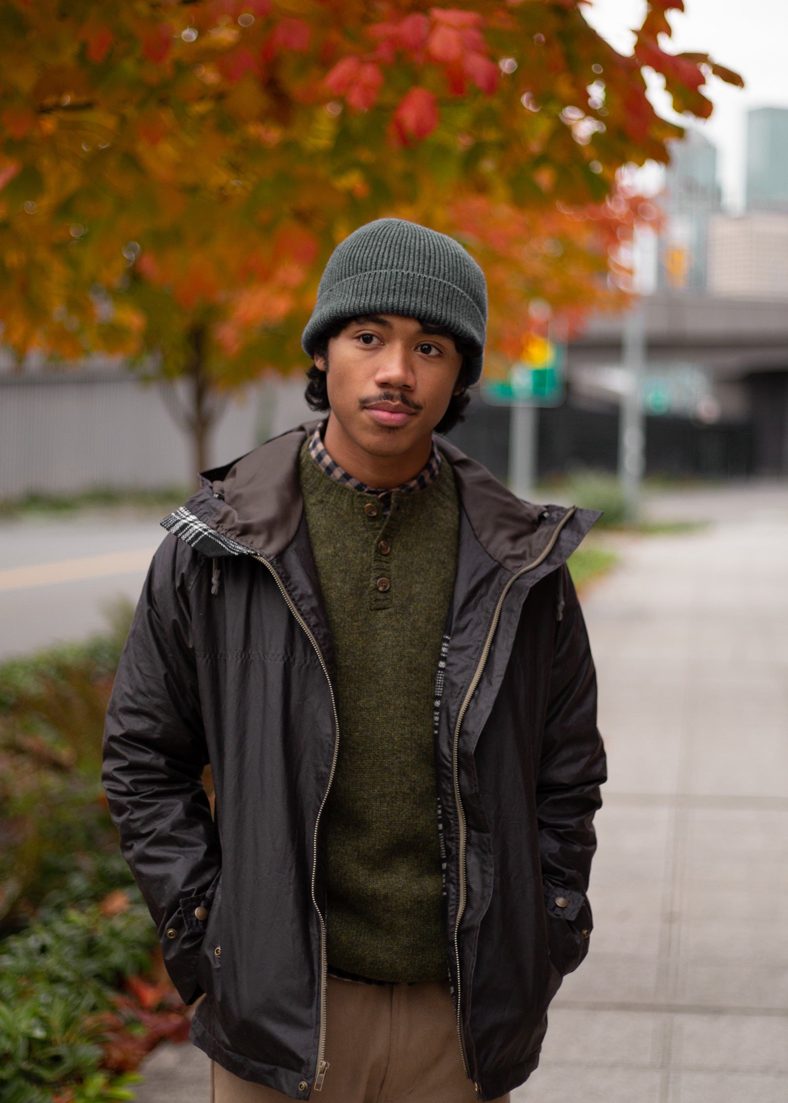 Washable Merino Seamless Beanie - Forest