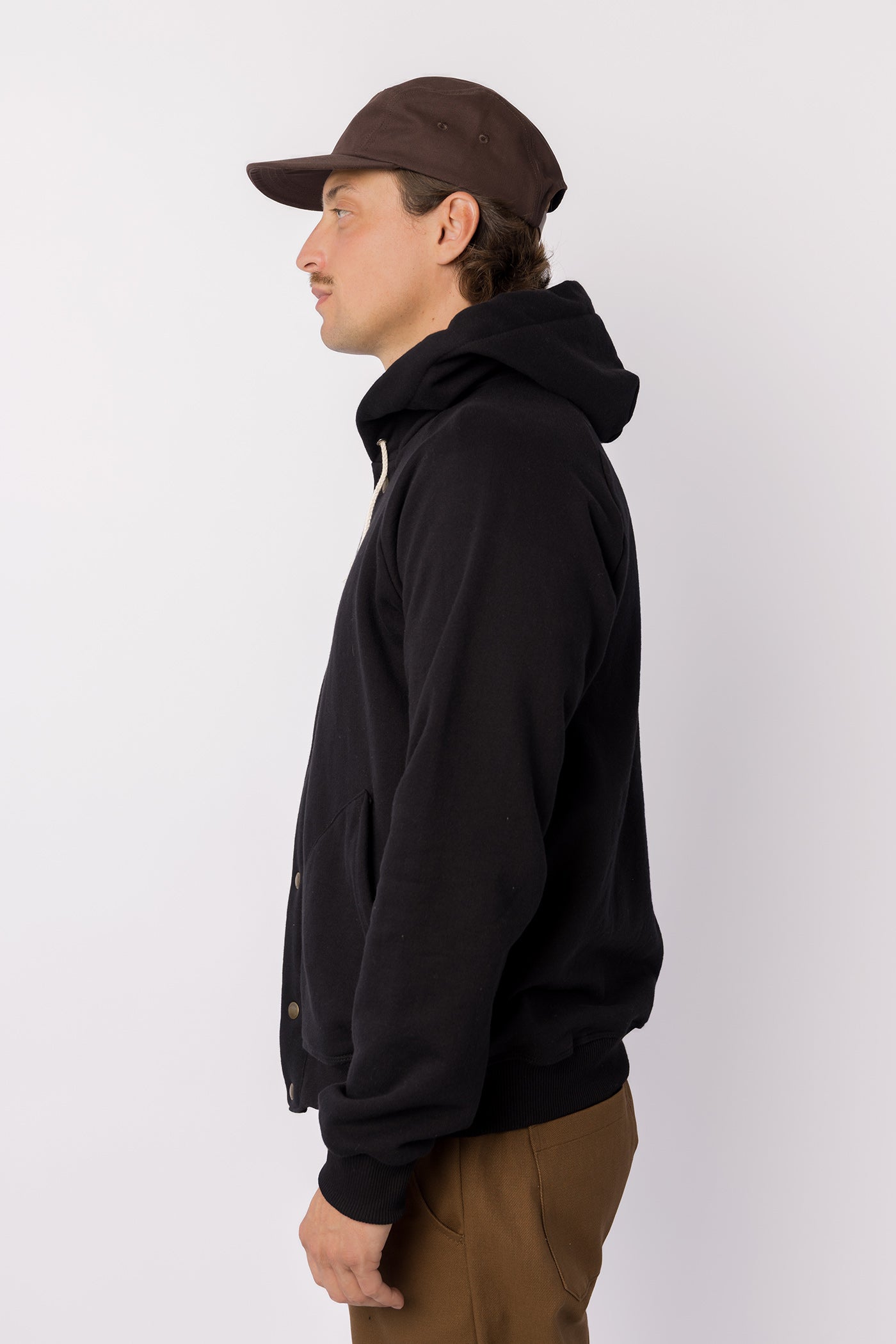 Snap Hoodie - Black
