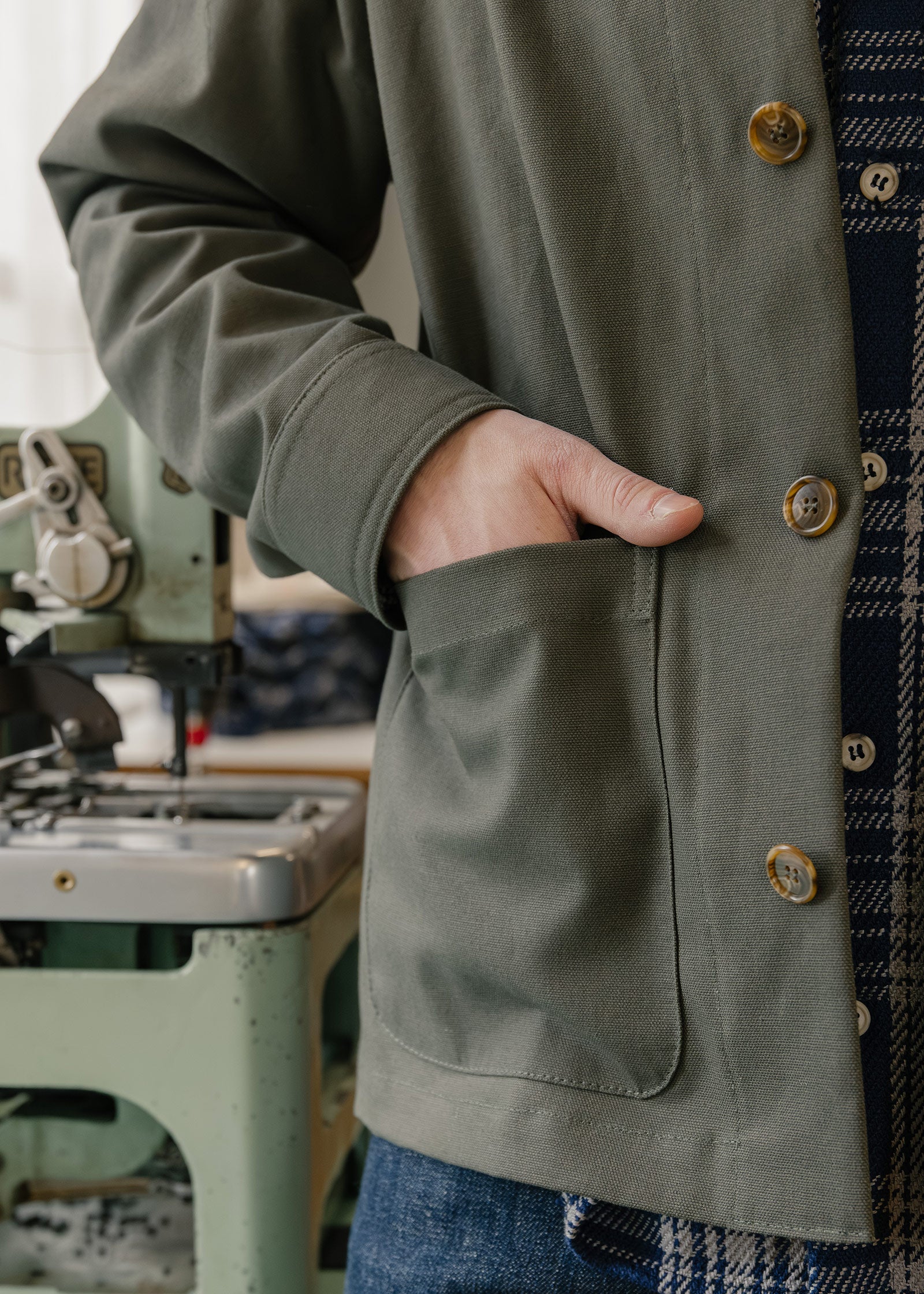 Canvas Studio Coat - Moss