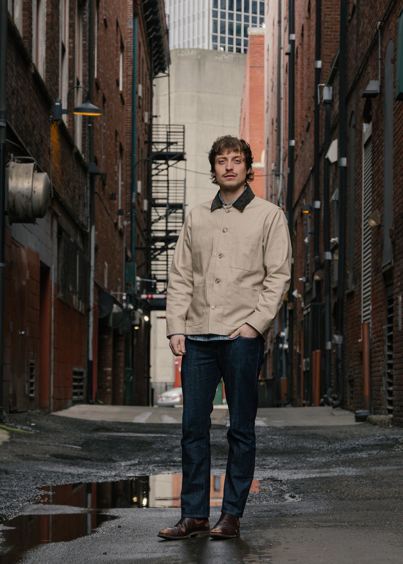 Canvas Studio Coat - Stone