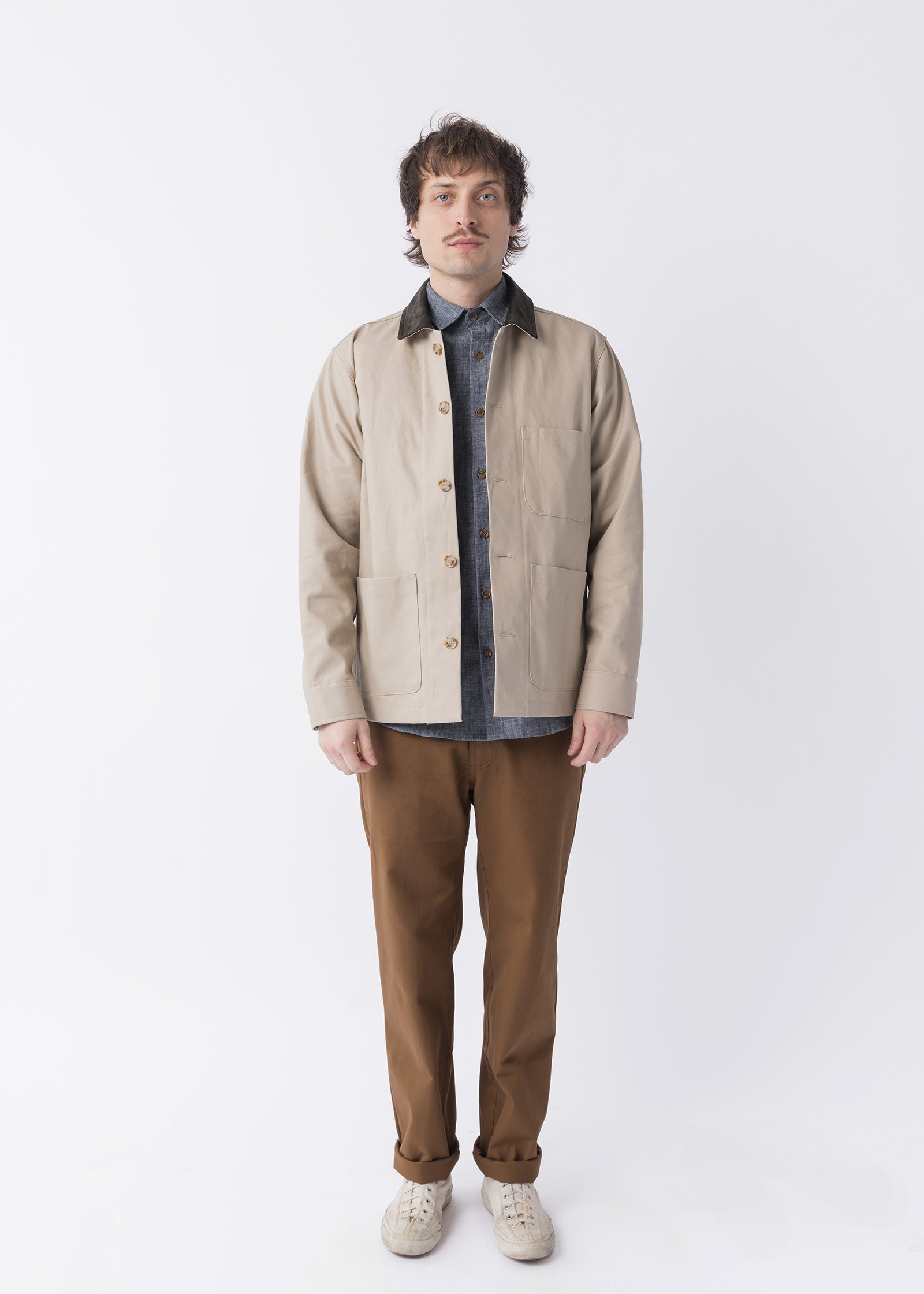 Canvas Studio Coat - Stone
