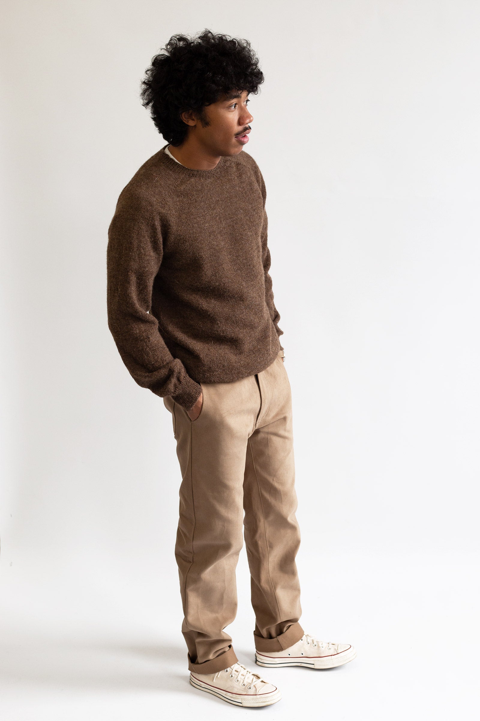 Voe Shetland Wool Sweater - Moorit