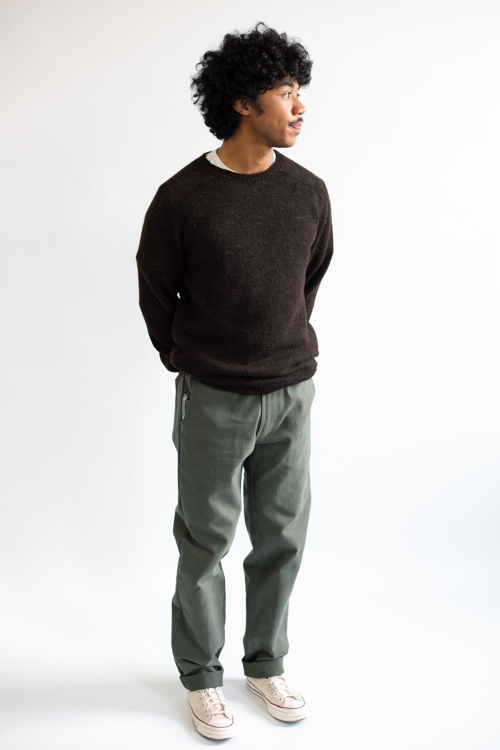 Voe Shetland Wool Sweater - Pitch