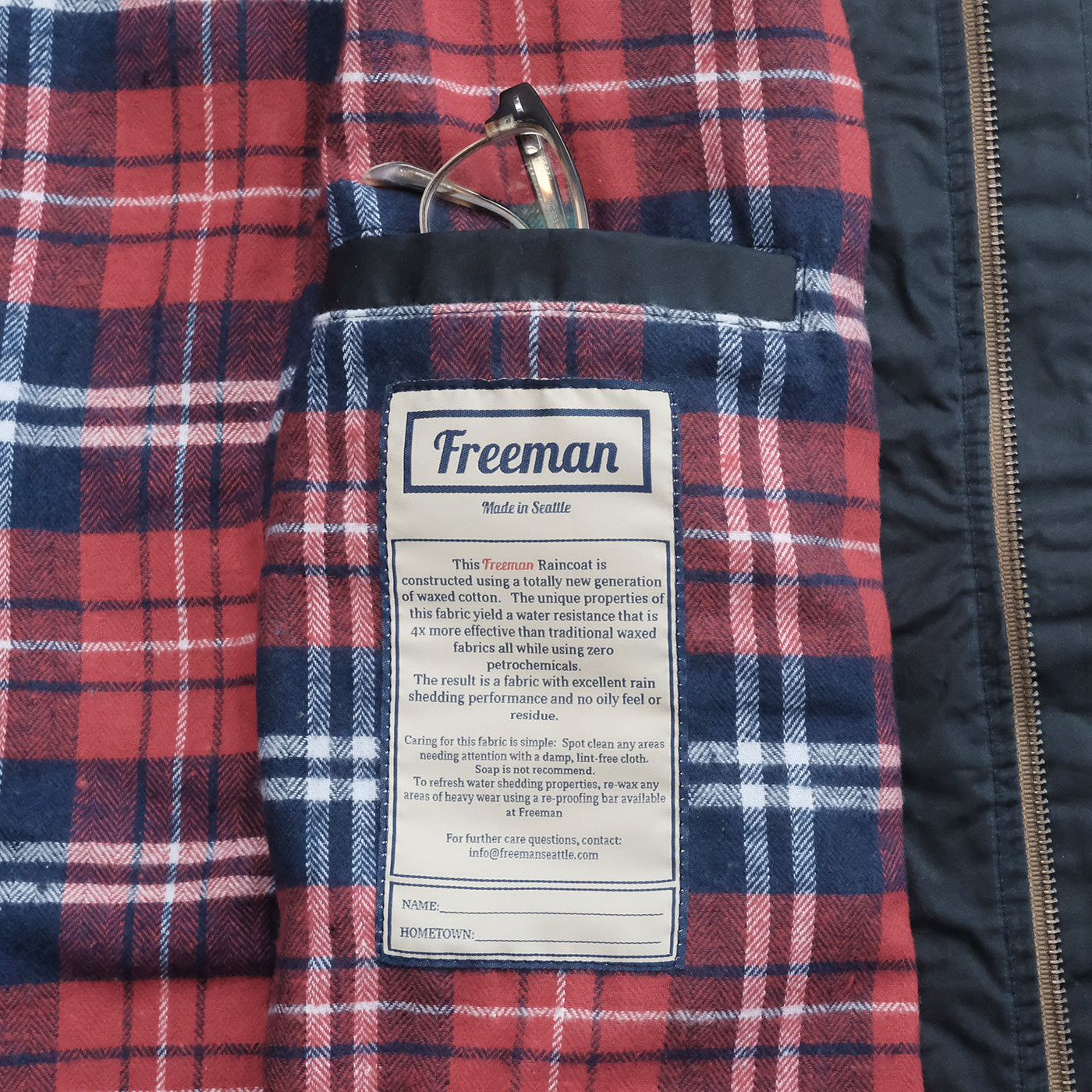 The Freeman – Waxed Cotton - Navy