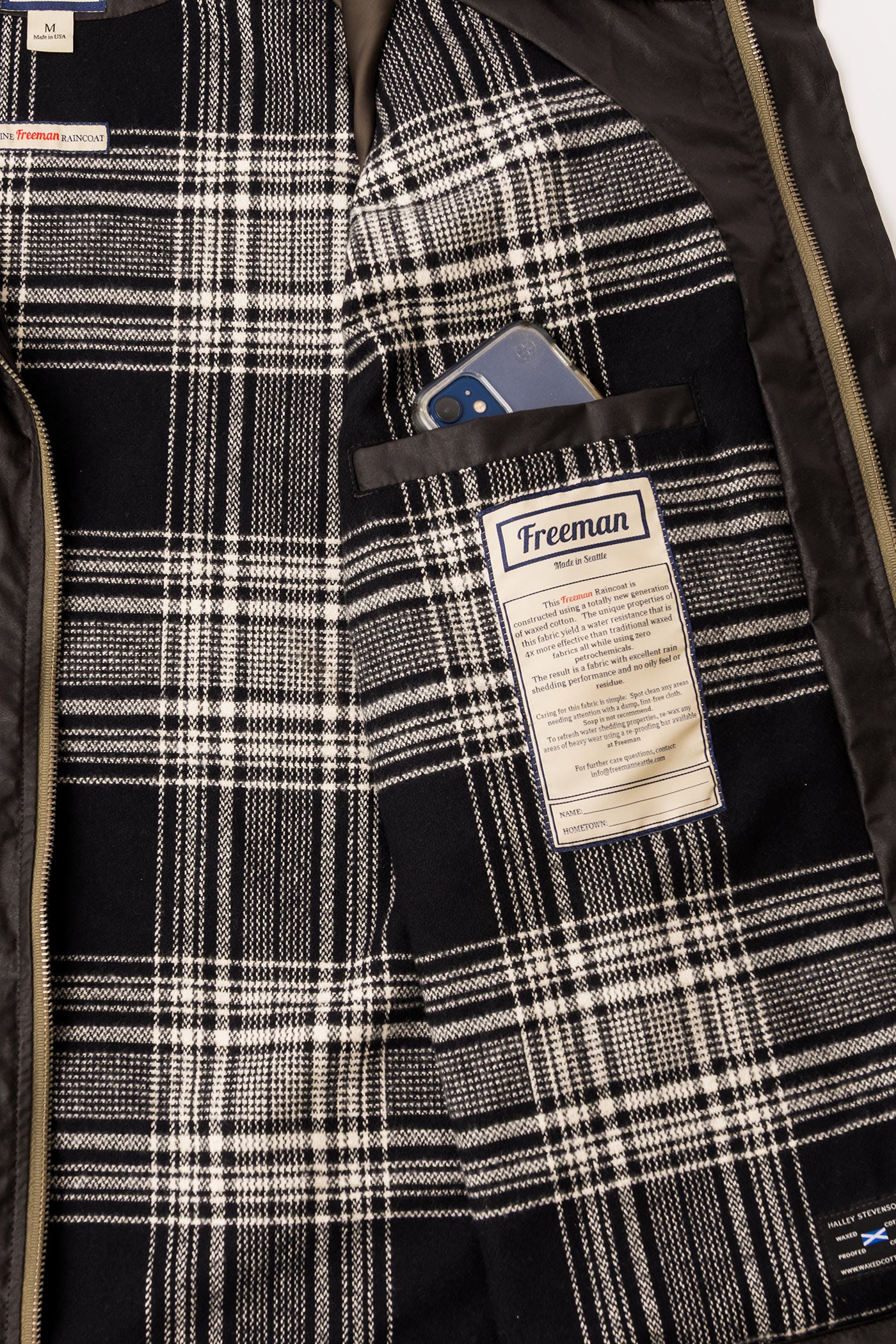 The Freeman – Waxed Cotton - Walnut