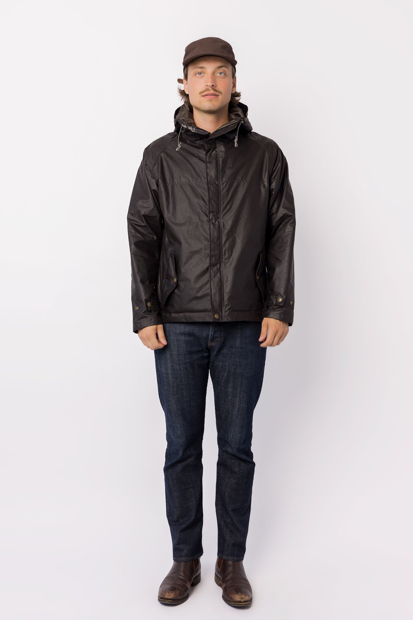 The Freeman – Waxed Cotton - Walnut