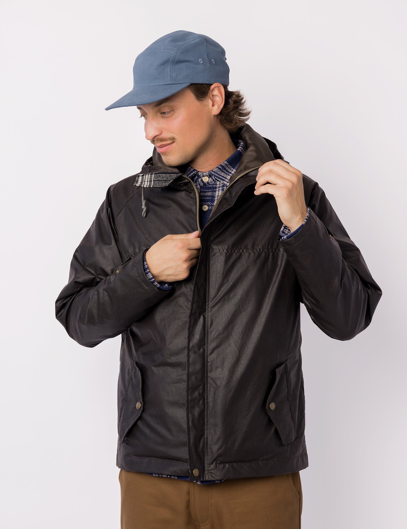 The Freeman – Waxed Cotton - Walnut