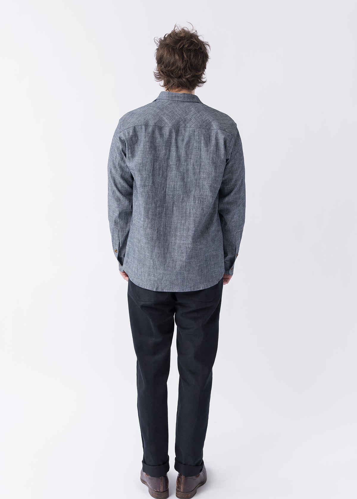 Weathervane Shirt – Indigo Hemp Chambray