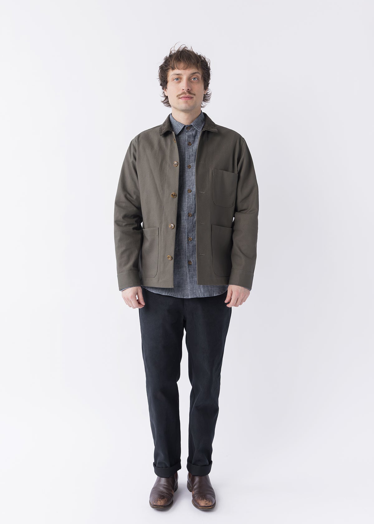 Weathervane Shirt – Indigo Hemp Chambray