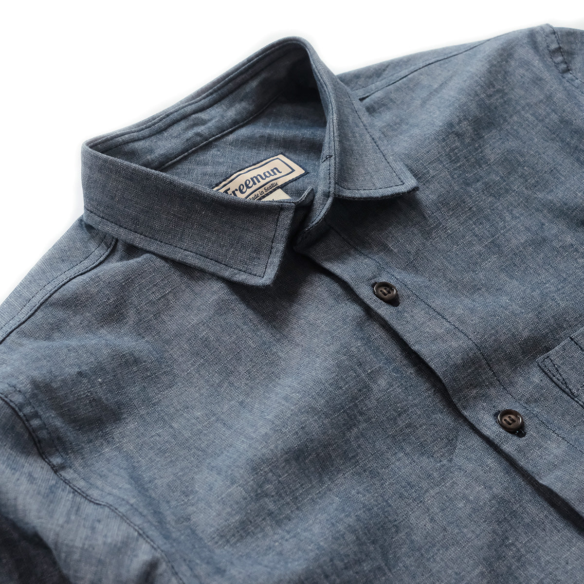 Weathervane Shirt – Smoke Chambray - S
