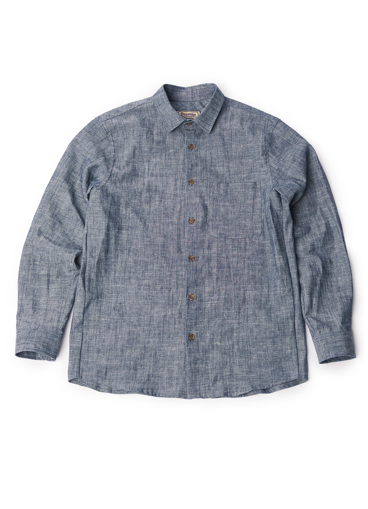Weathervane Shirt –  Indigo Hemp Chambray