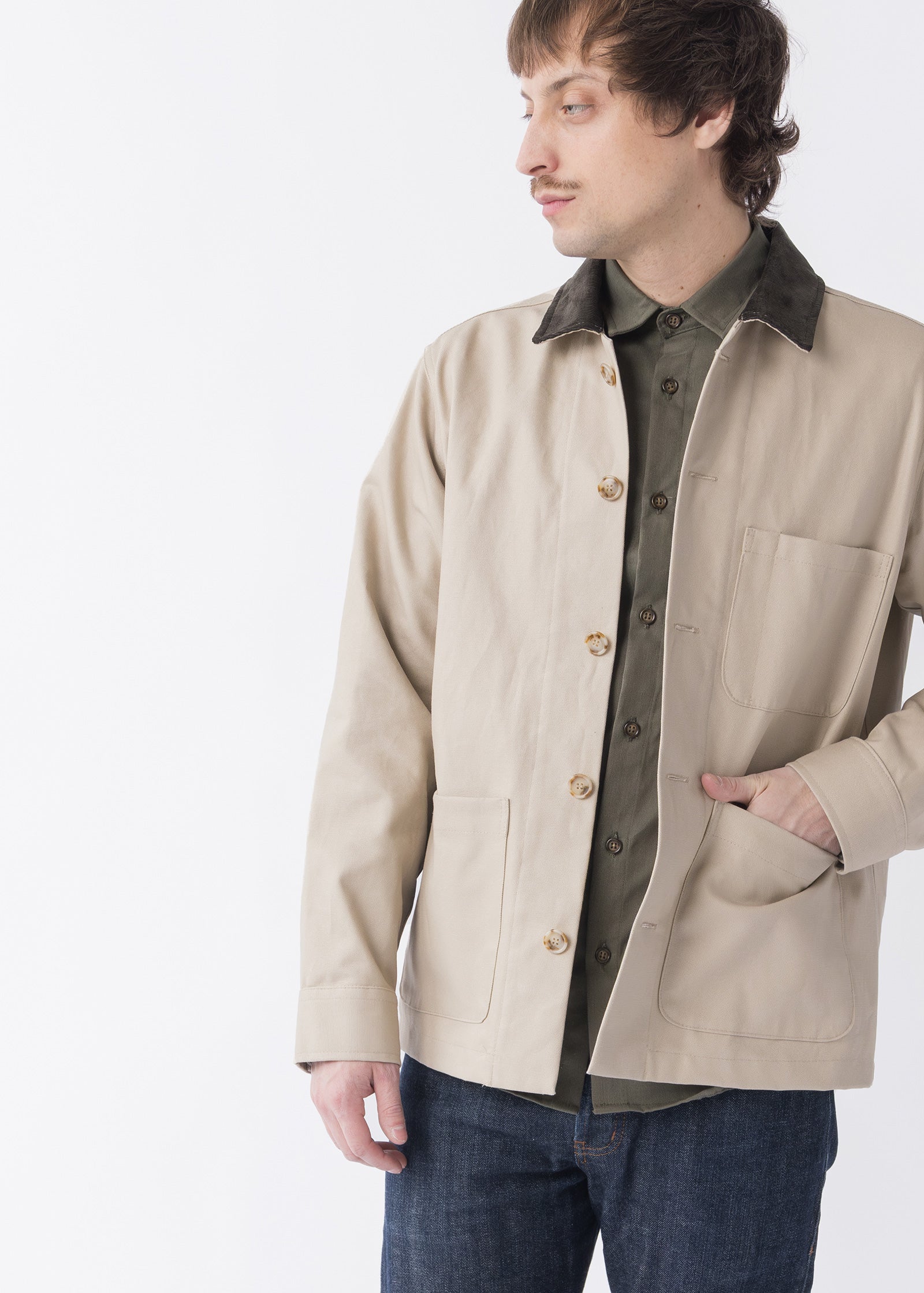 Canvas Studio Coat - Stone