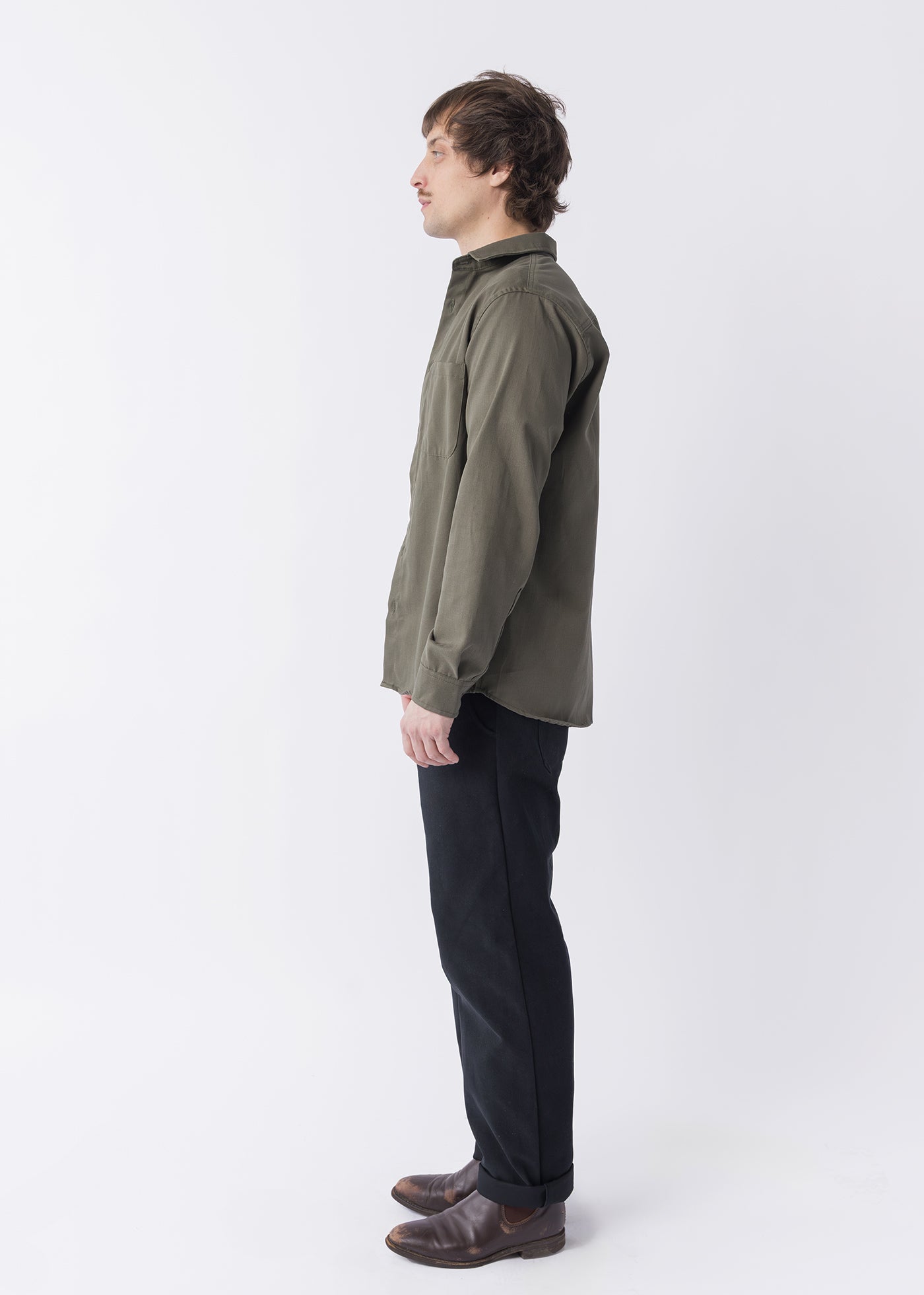 Weathervane Shirt – Olive Twill
