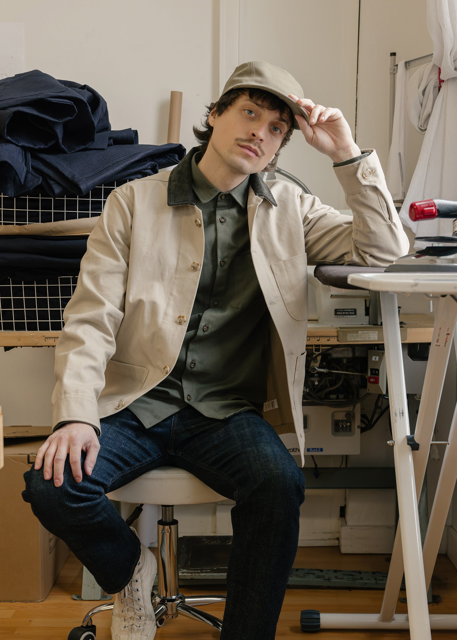 Canvas Studio Coat - Stone