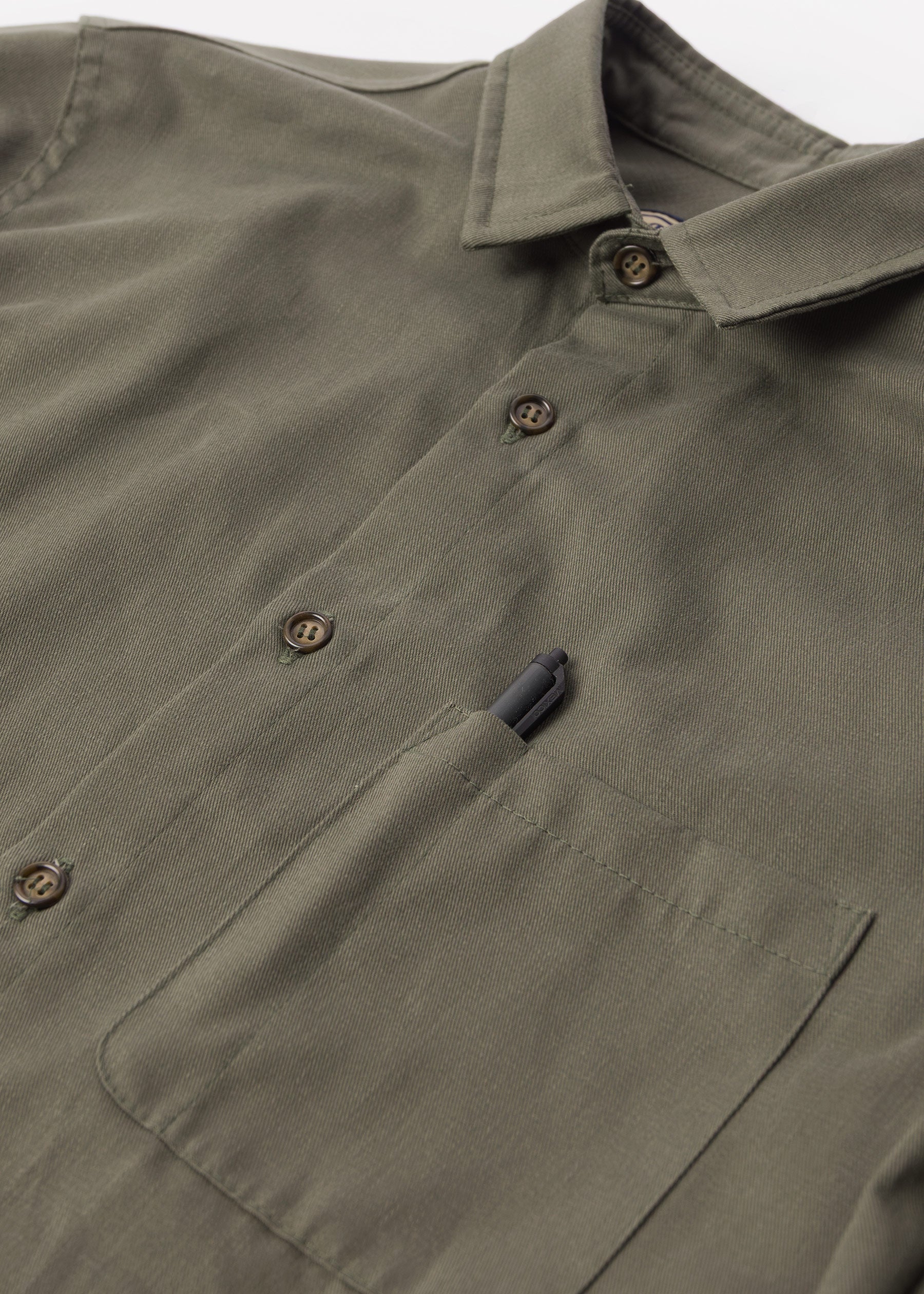 Weathervane Shirt – Olive Twill