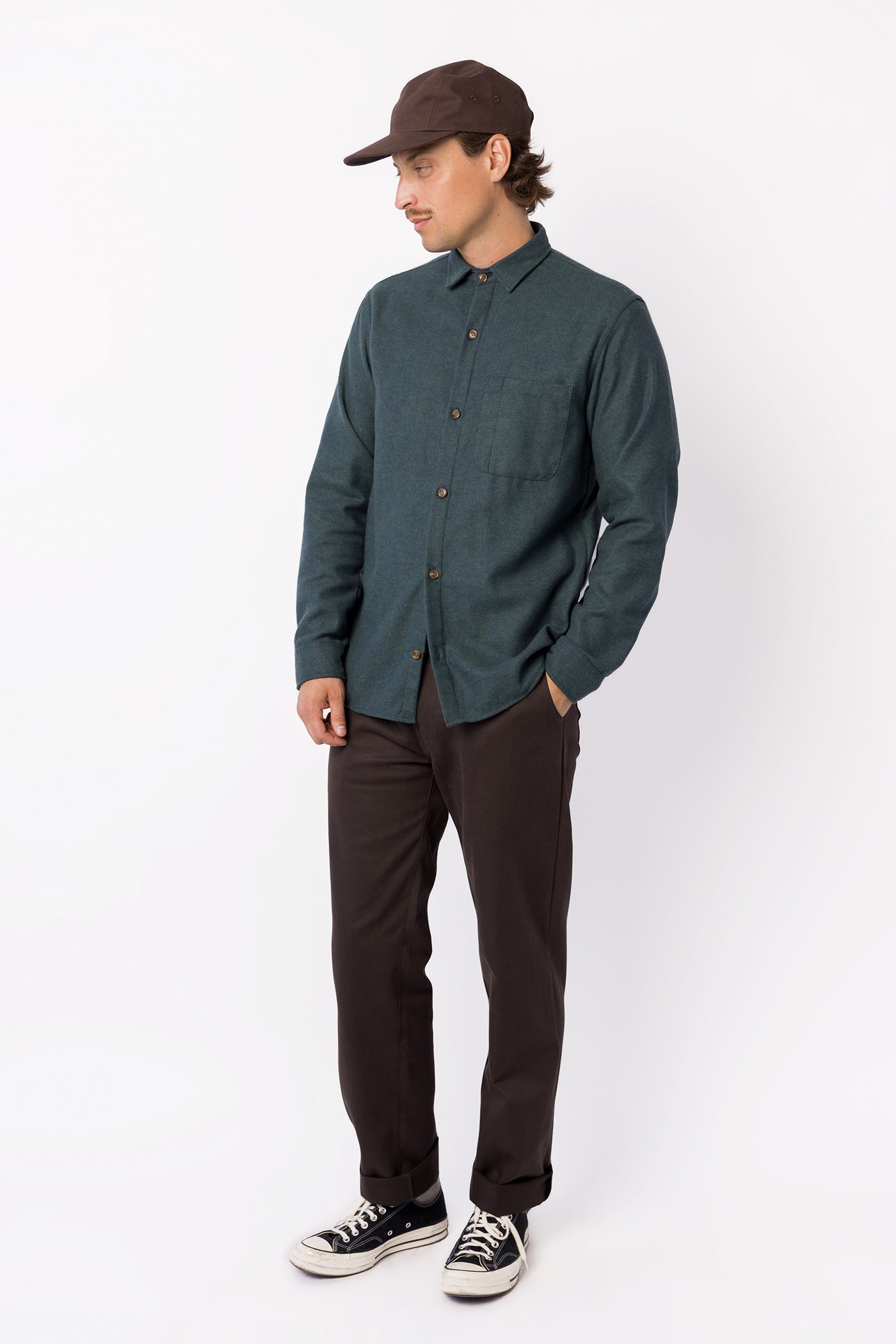 Weathervane Flannel – Pine Needle
