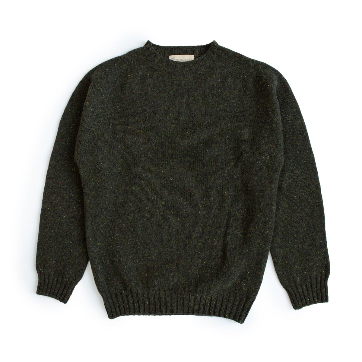 Tweed Wool Sweater - Spruce