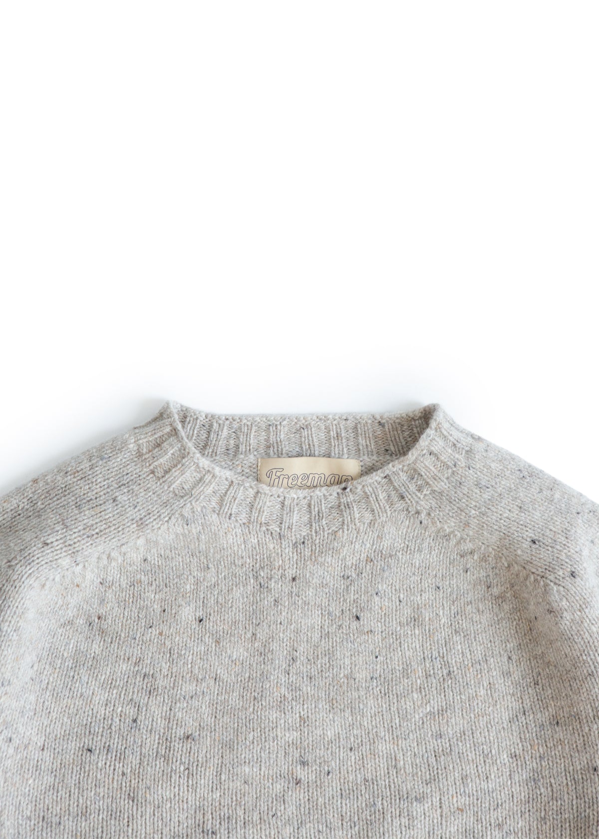 Tweed Wool Sweater - Oat
