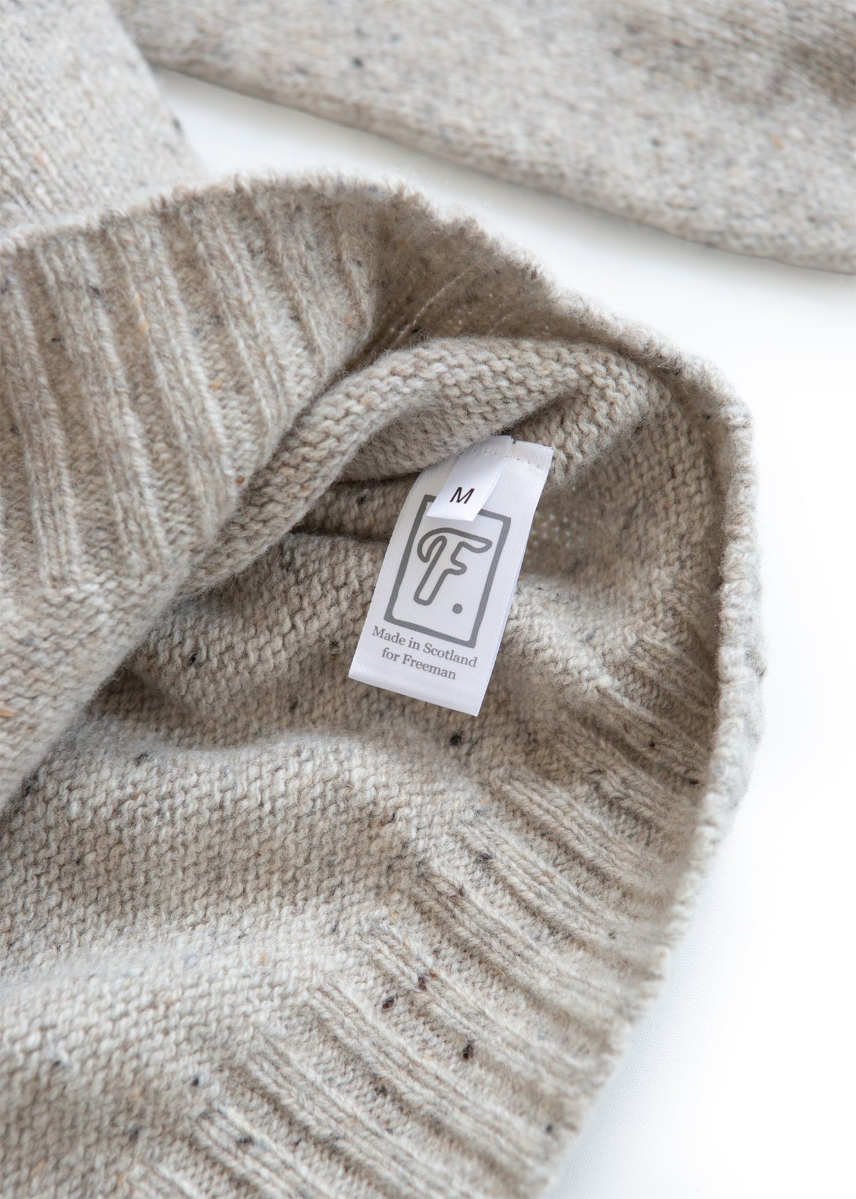 Tweed Wool Sweater - Oat