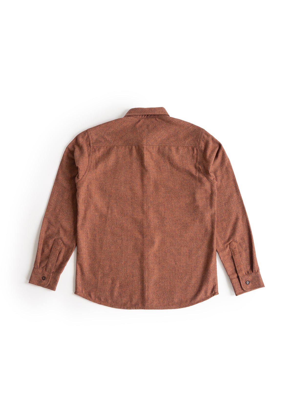 Cascadia Flannel - Copper Herringbone