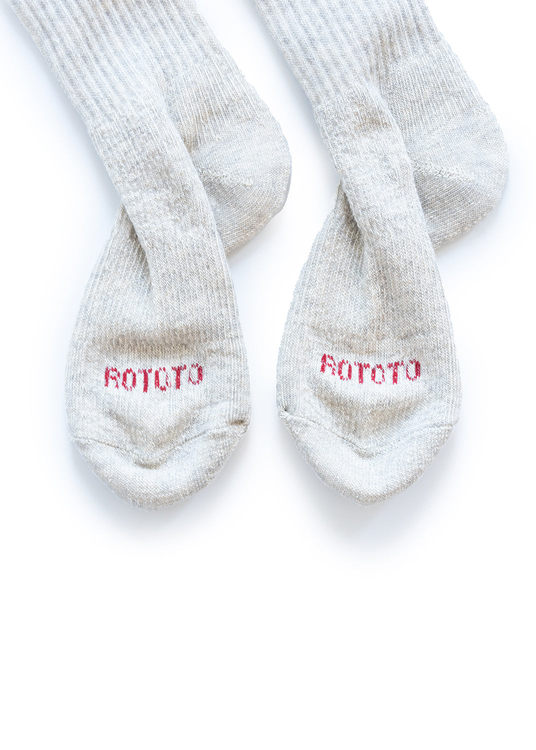 Double Face Mini Crew Socks - Gray