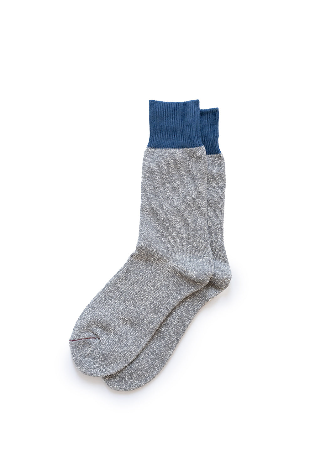 Double Face Crew Socks - Blue/Gray